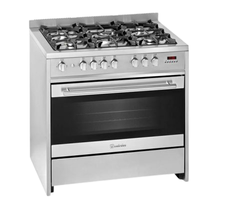 Eurogas Freestanding 90cm Gas Electric Oven Stainless Steel