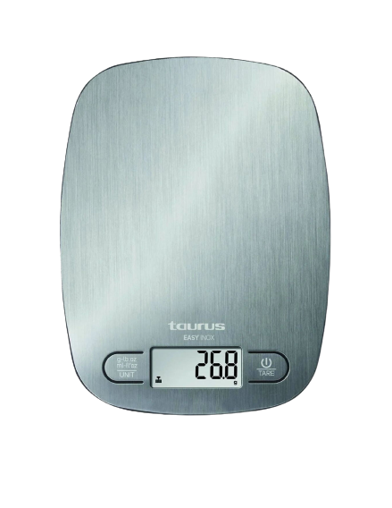 Taurus Kitchen Scale Digital Battery Stainless Steel 5kg 3V Inox