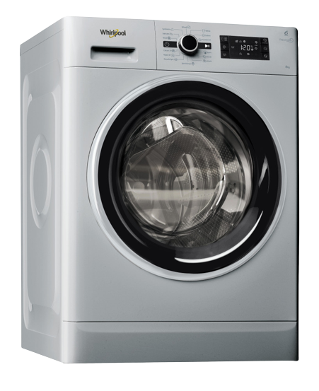 Whirlpool Washing Machine Front Load 8kg A+++ Silver