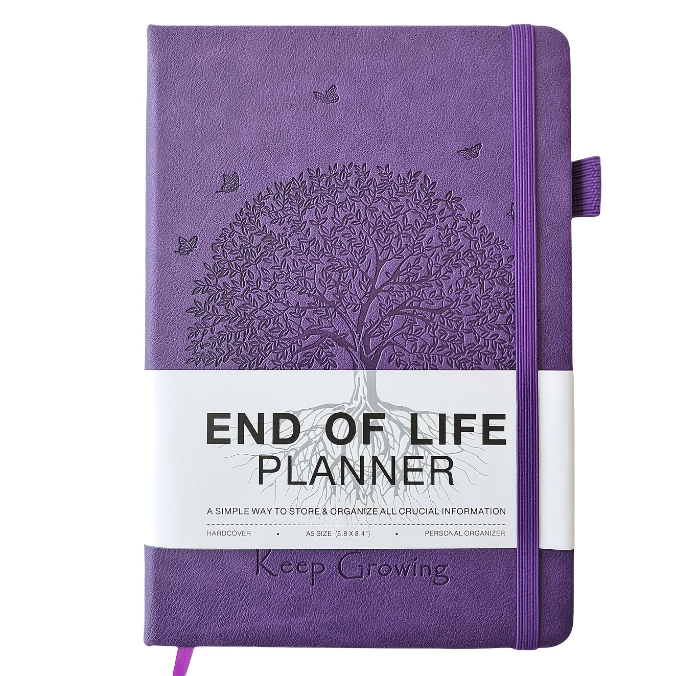 End of Life Planner, Large Tree Faux Leather Embossed Cover, Elderly End-of-Life Planner, Guide to Estate Planning Organizer and Beneficiary Planner Manual, Organizer of Final Arrangements for Beneficiaries, Will Preparation, Last Wishes and Funeral Plan