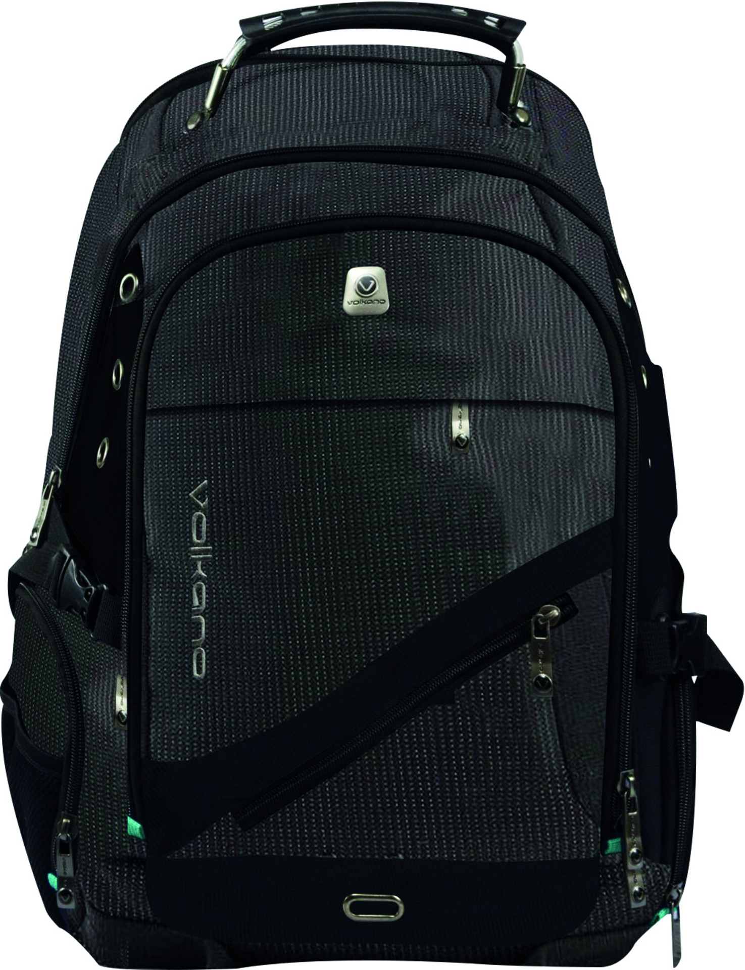 Volkano G-Unit Backpack Black - Grey-Turquoise