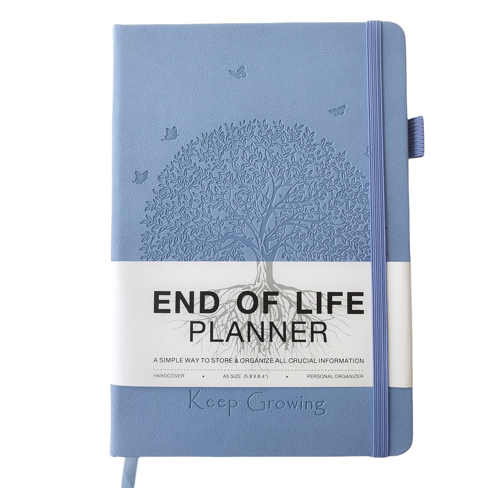 End of Life Planner, Large Tree Faux Leather Embossed Cover, Elderly End-of-Life Planner, Guide to Estate Planning Organizer and Beneficiary Planner Manual, Organizer of Final Arrangements for Beneficiaries, Will Preparation, Last Wishes and Funeral Plan