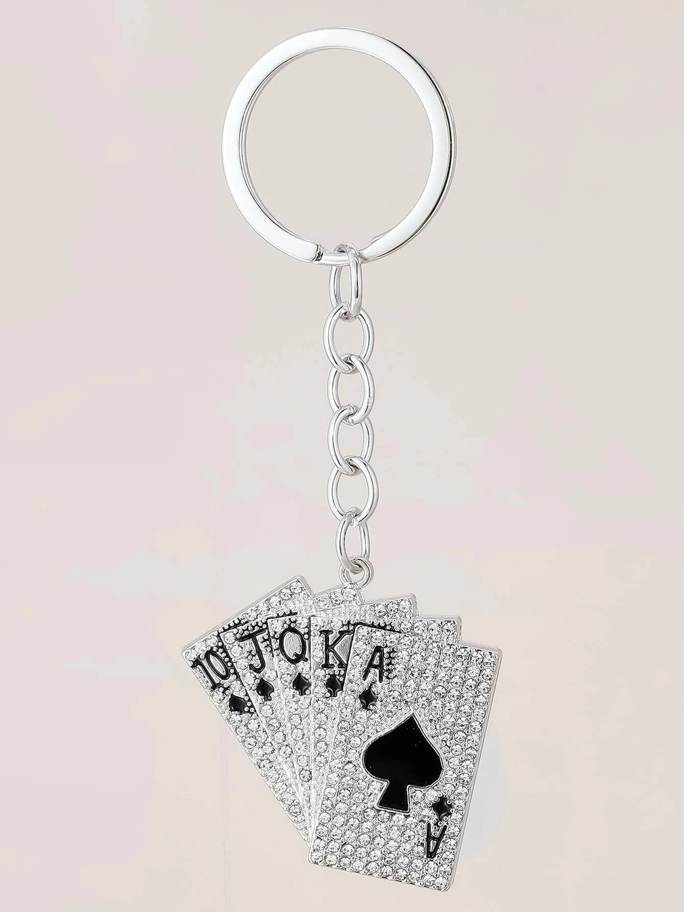 Party Playing Card Design Keychain