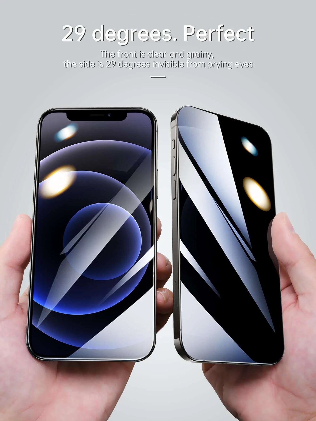 2 In 1 [Privacy Glass + Lens Glass Film] Full Cover Privacy Protection Screen Protector Tempered Glass Protector Compatible With Apple IPhone 14/ 14 Pro / 14 Pro Max / 14 Plus 16promax 12 13 14 PRO MAX ProMax / 13Pro 14Pro 12Pro Double Layer 3D Clear Came