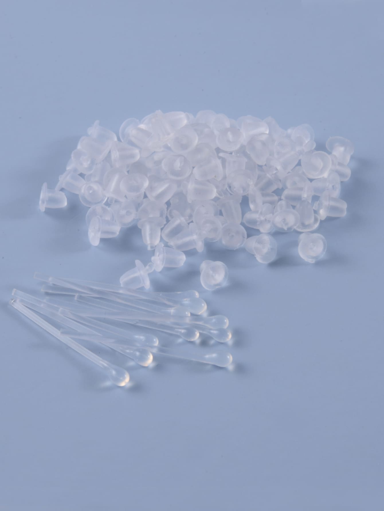 100pcs Men Silica Gel Ear Plug & 10pcs Ear Stick