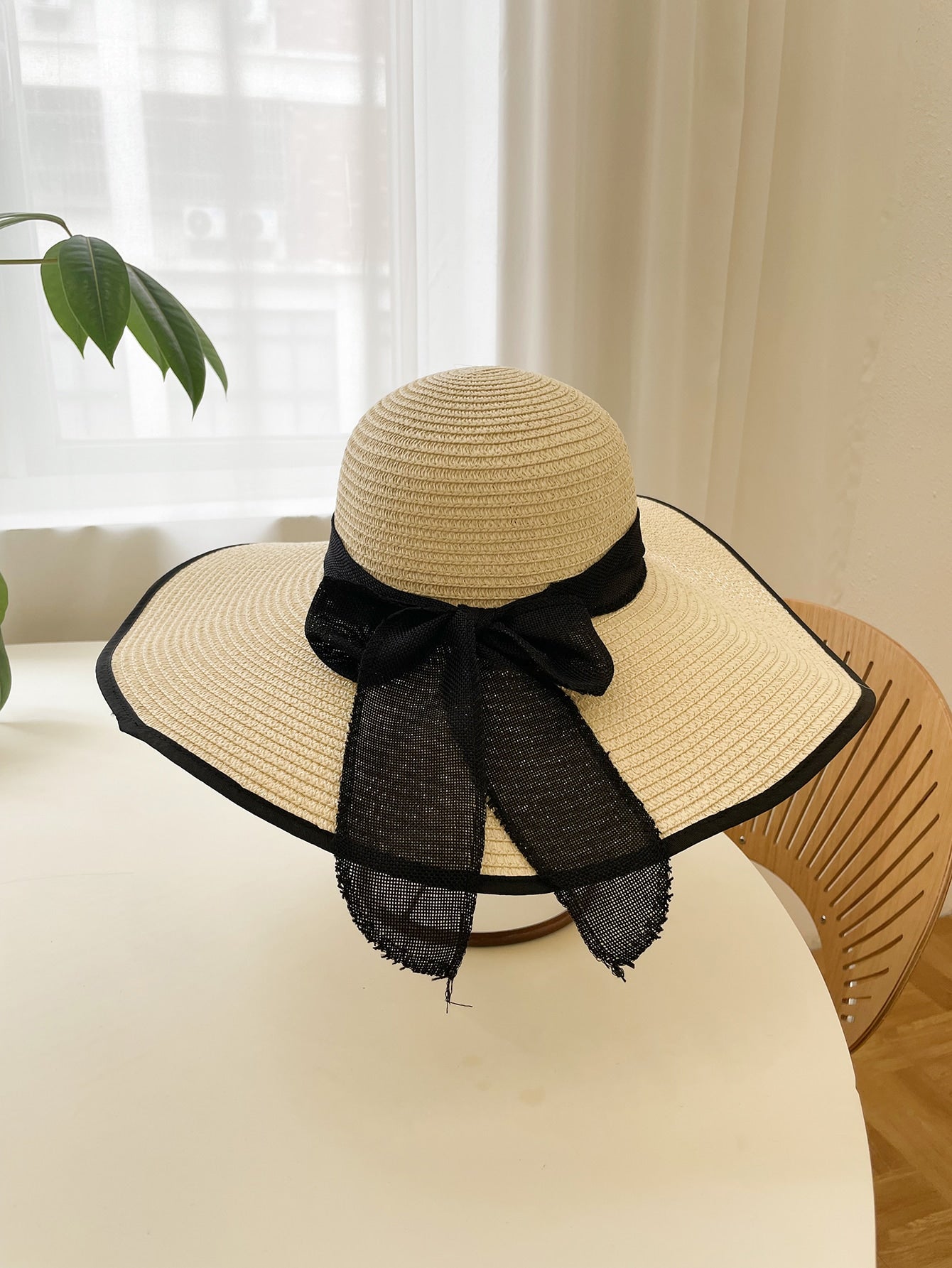 Bow Decor Straw Hat Boho