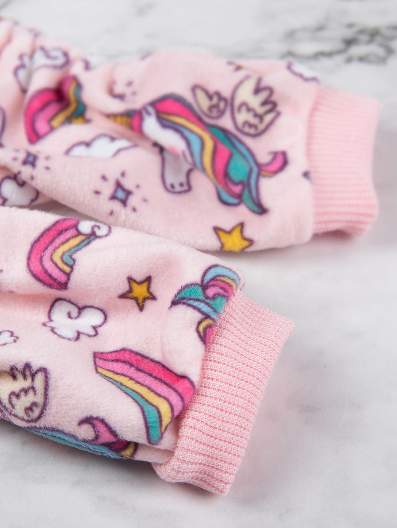 1pc Pet Unicorn Patterned  Pajamas With Adjustable Elasticity