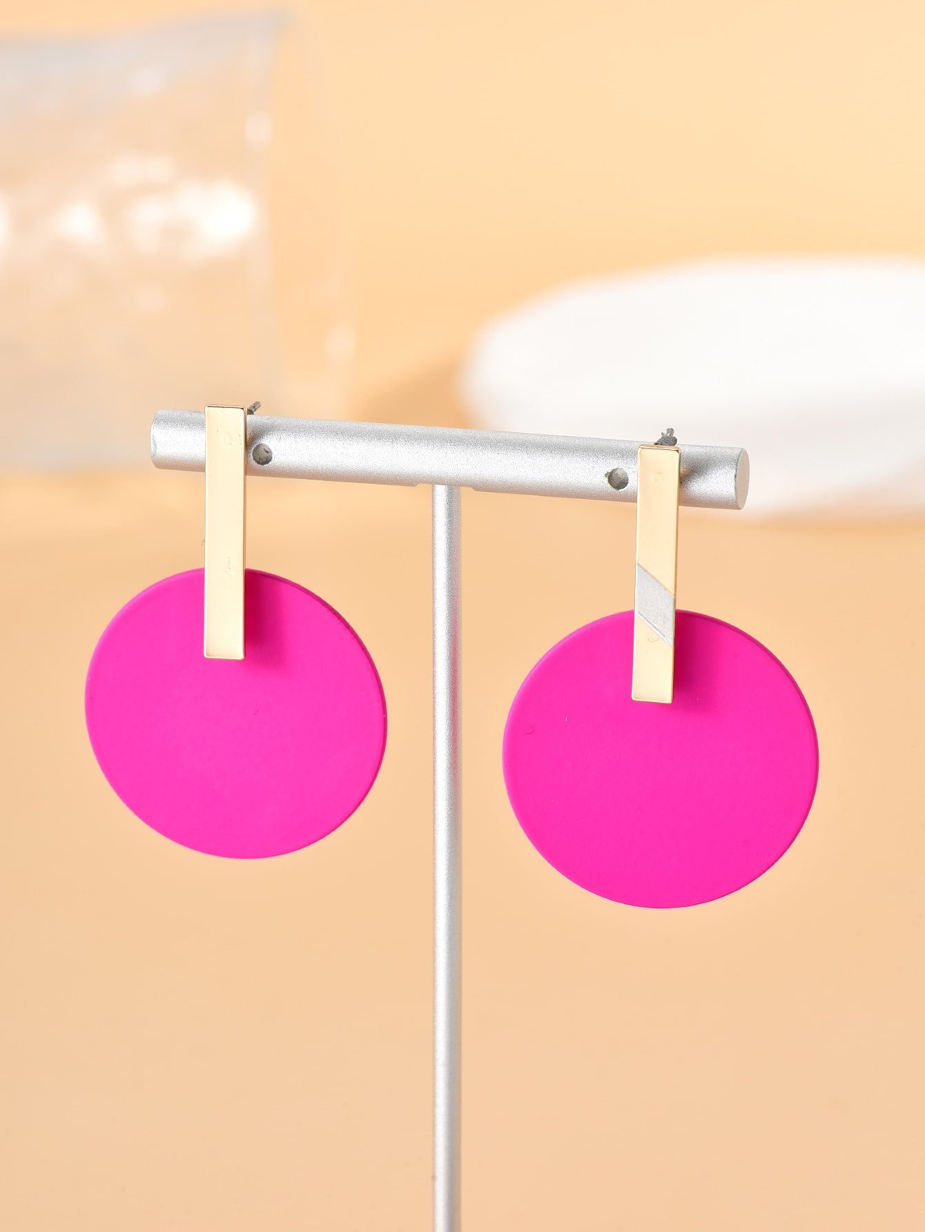 Round Drop Earrings