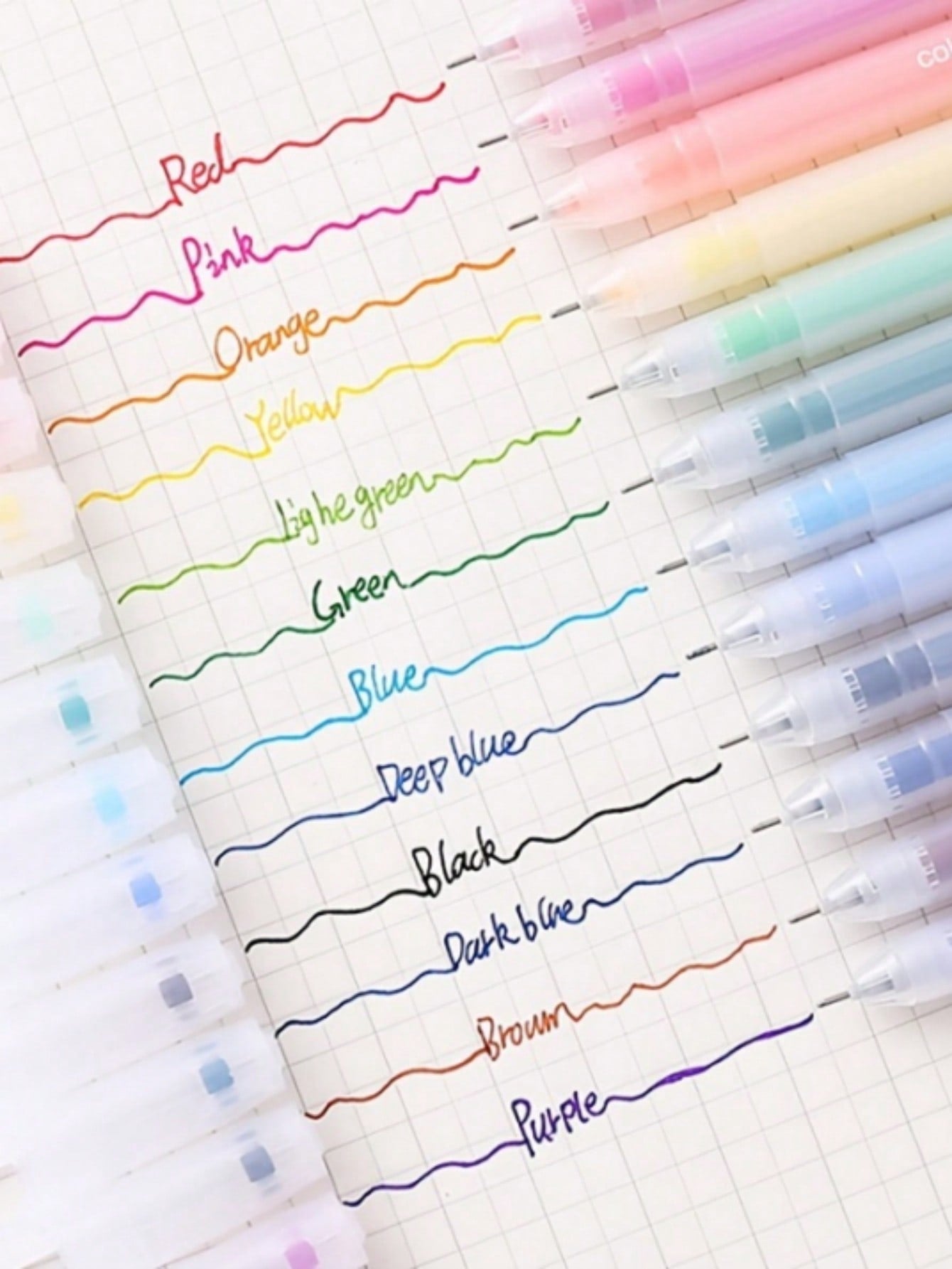 12pcs Mixed Color Gel Pen