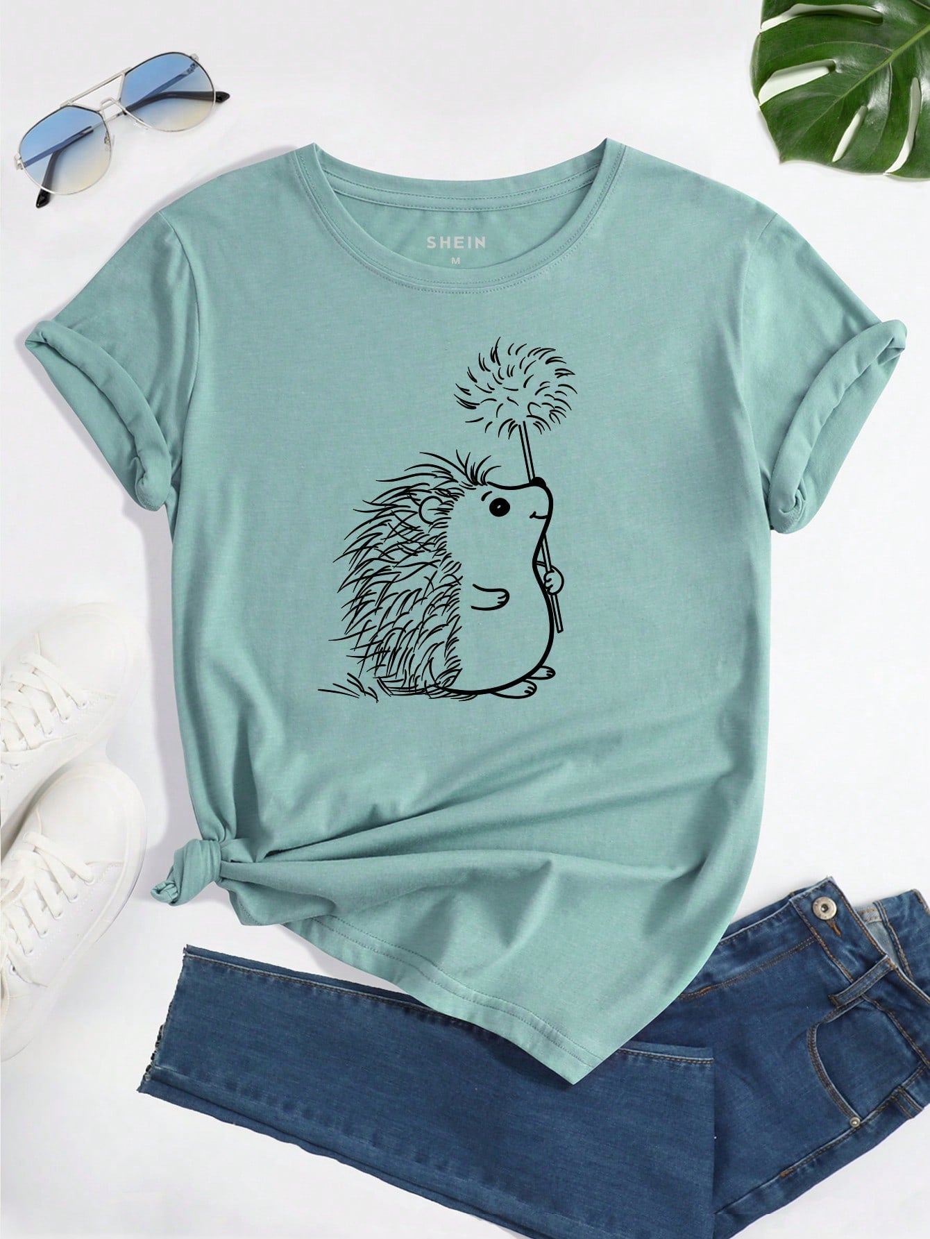 LUNE Hedgehog Print Tee