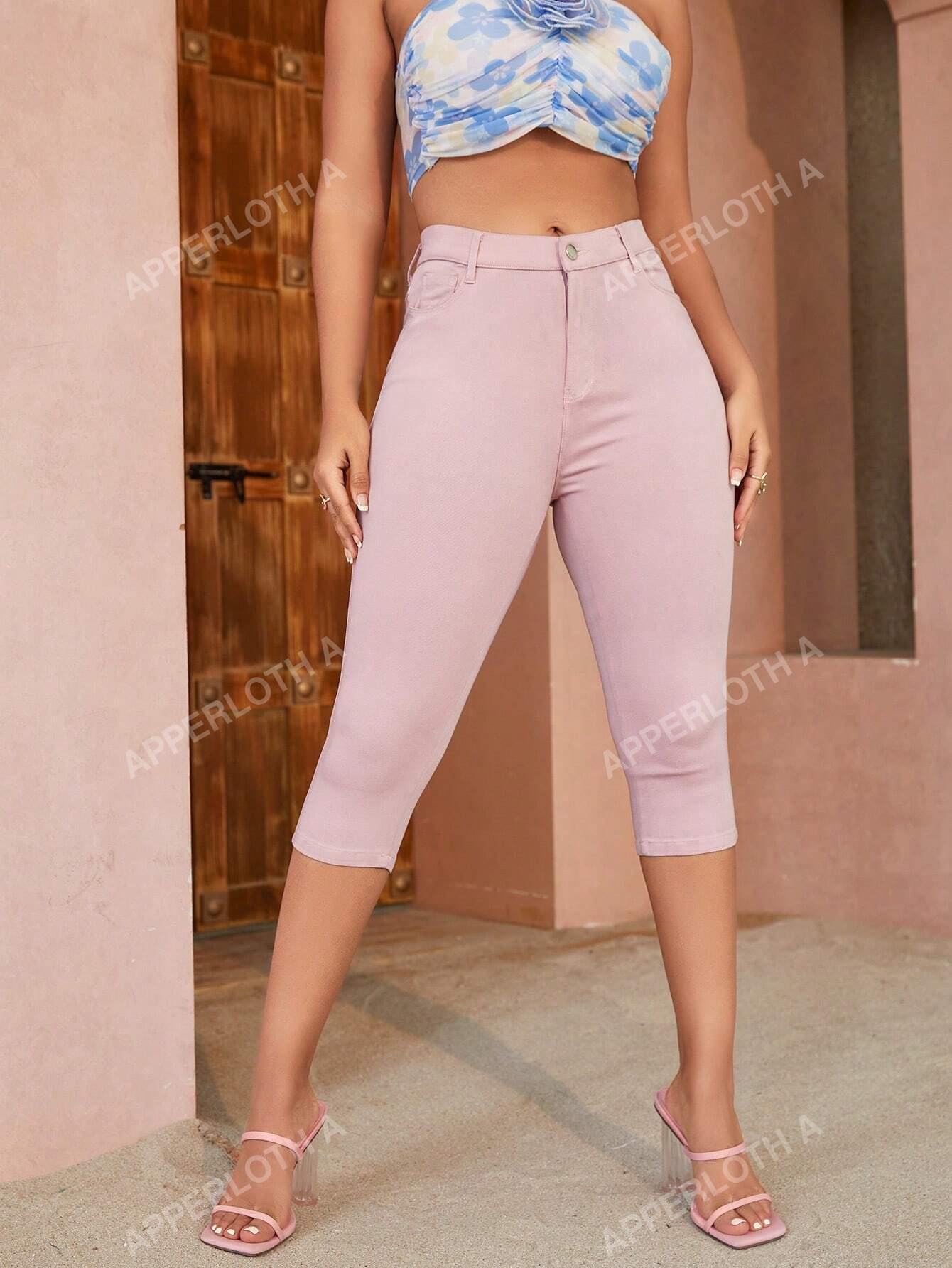 Apperloth A High Elasticity Tight & Sexy Capri Pants