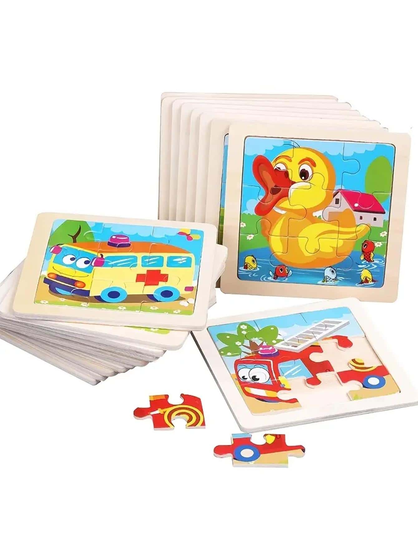 9pcs Cartoon Design Jigsaw Puzzle Game