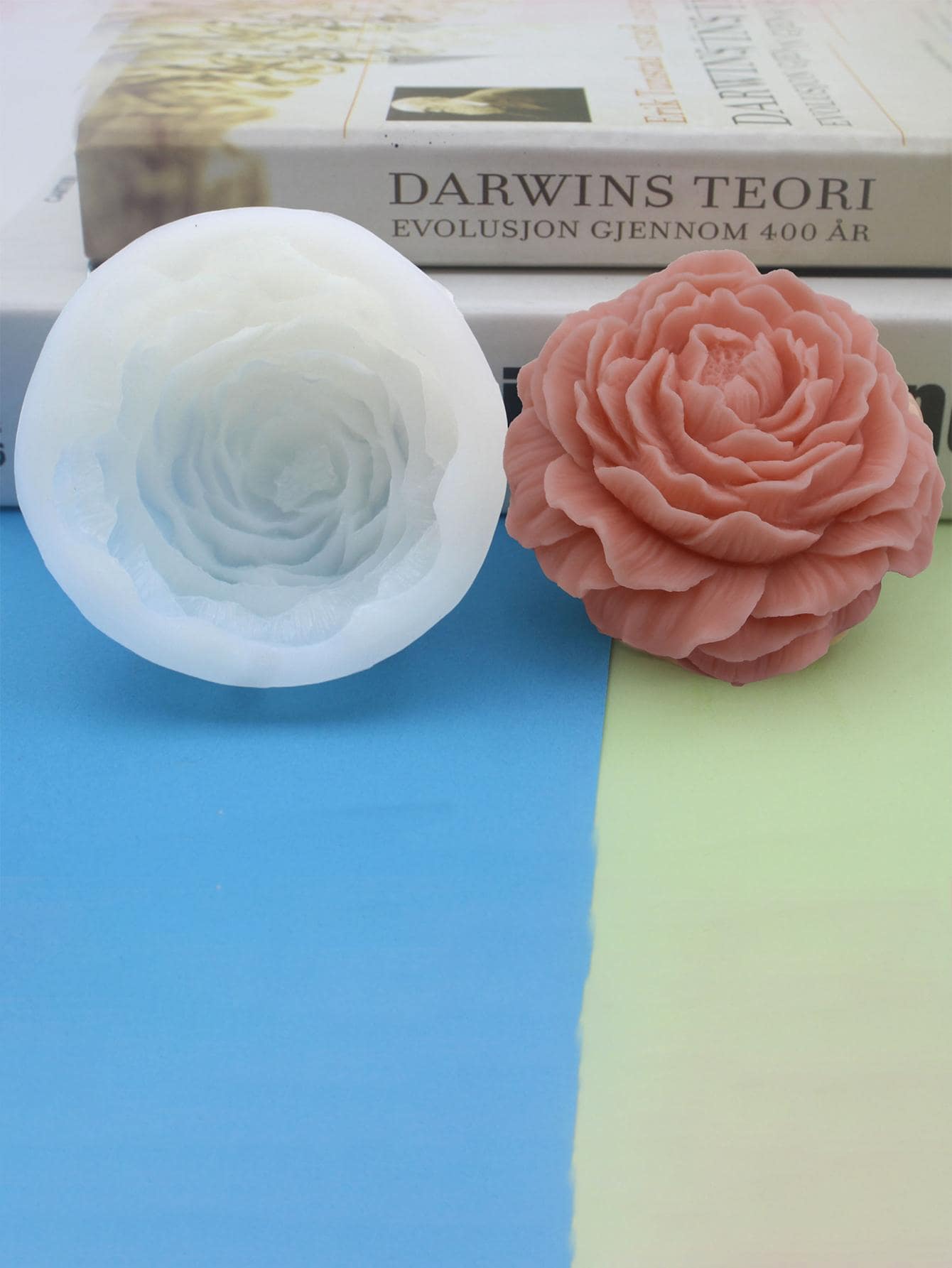 1pc Peony Flower Candle Mold