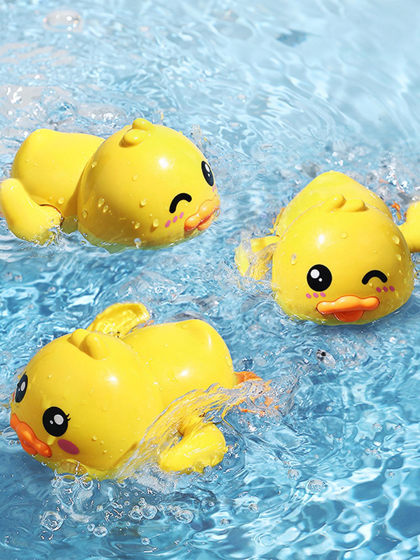 1pc Random Expression Clockwork Bathtub Swimming Pool Bath Toy