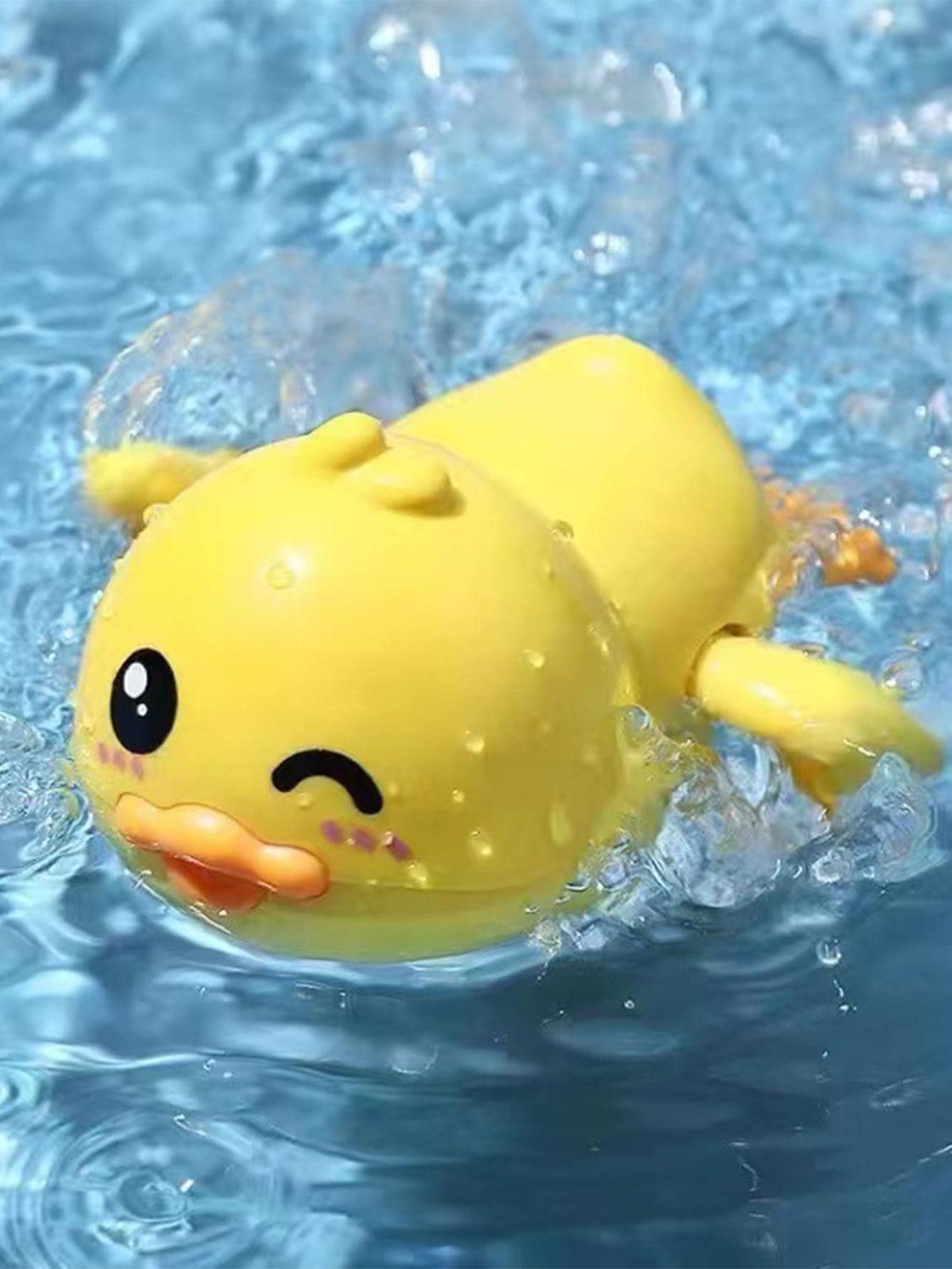 1pc Random Expression Clockwork Bathtub Swimming Pool Bath Toy