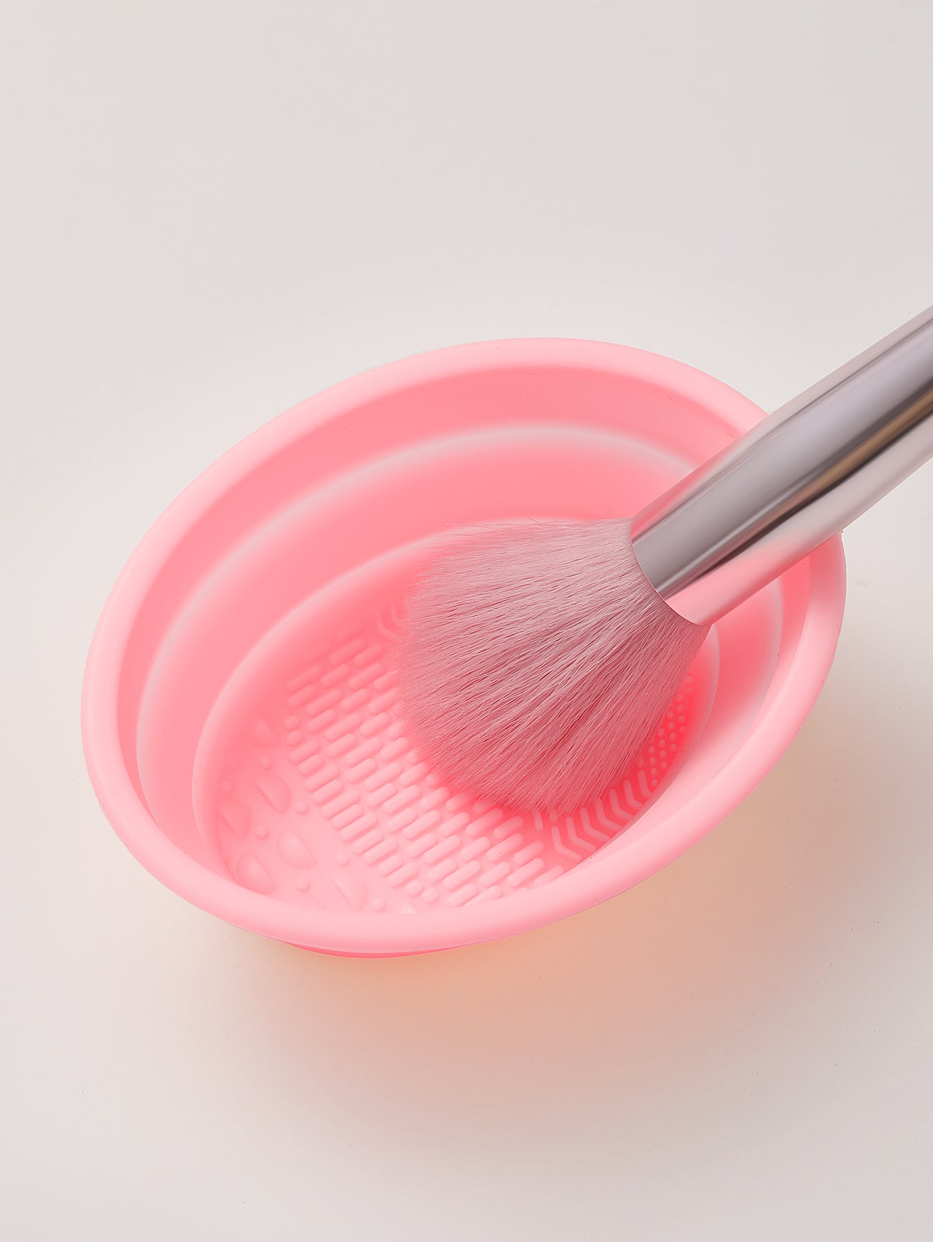 1pc Foldable Silicone Makeup Brush Cleaner Bowl - Etercycle Portable Cleaning Tool For Brushes, Powder Puffs, And Sponges