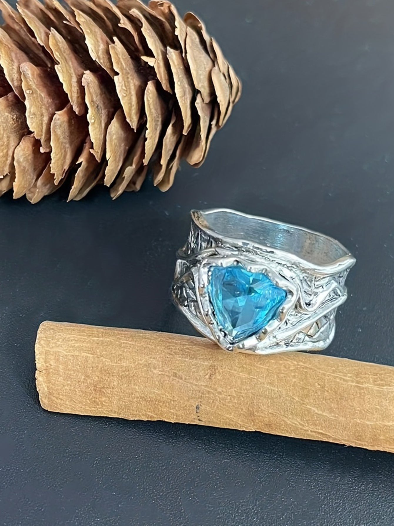 Cubic Zirconia Decor Ring