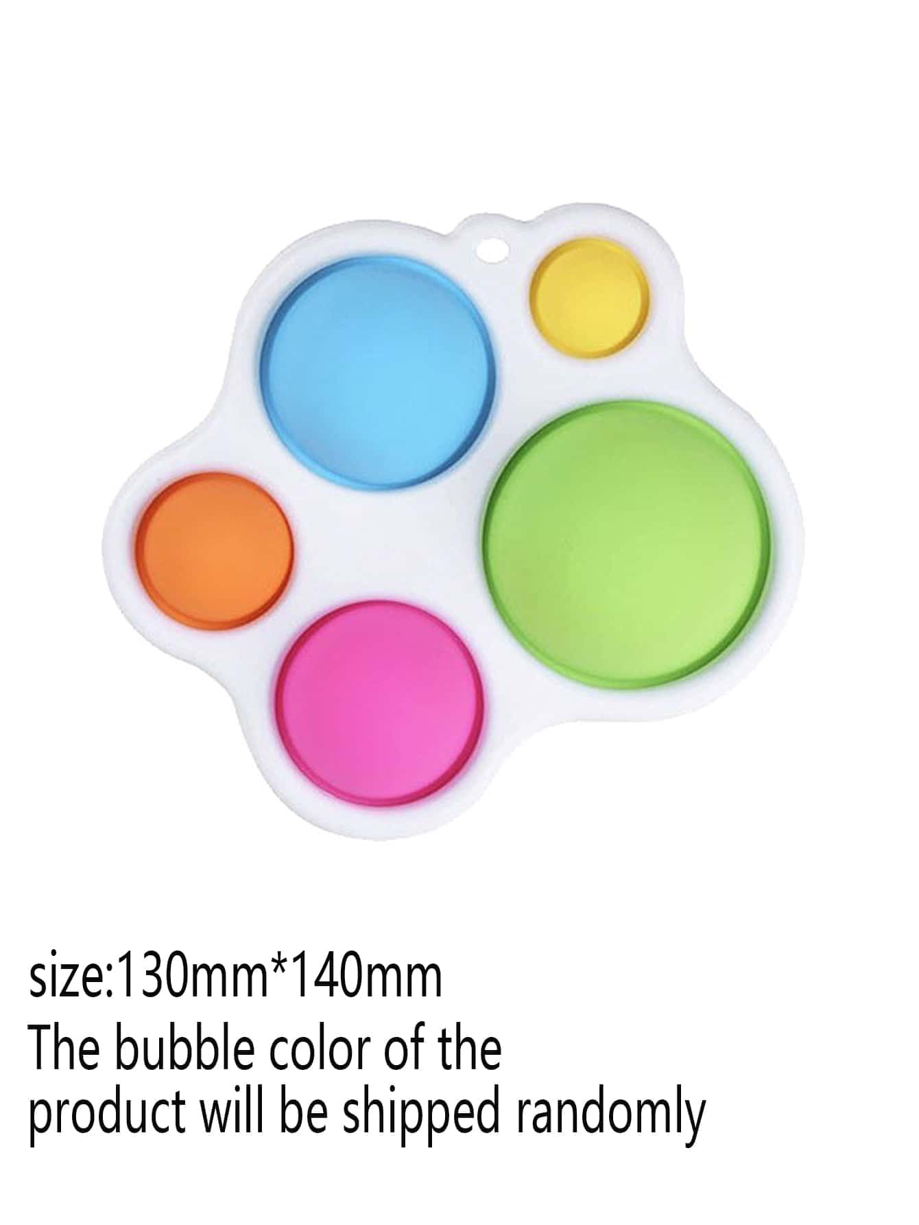 1pc Mixed Color Bubble Practice Board Early Education Toy, Fidget Bubble Toy, Educational Stress Relief Toy