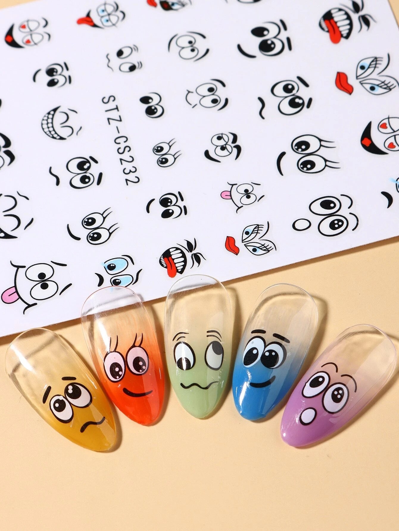 FULL BEAUTY 2pcs Cute Black Cat Nail Stickers 3D Cartoon Animal Self-Adhesive Nail Art Decals Sliders Decorations Manicure Accessories DIY