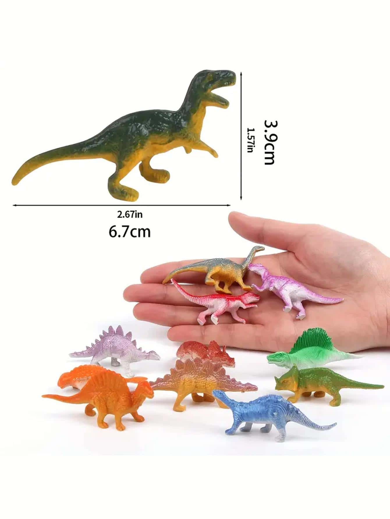 10pcs Mini Dinosaur Model Educational Toys For Kids, Realistic Dinosaur Design Creative Gift For Festivals