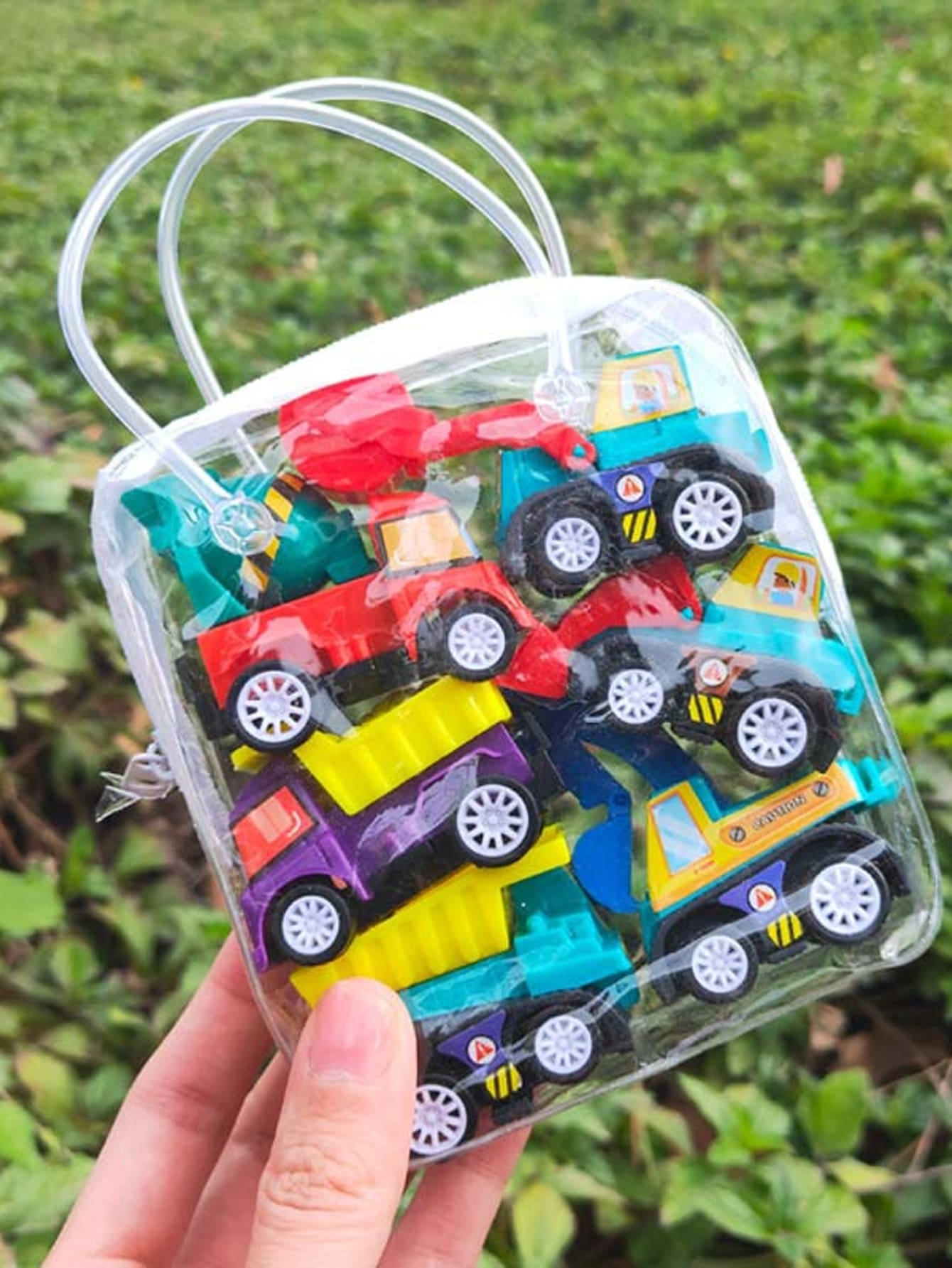 1 Bag 6pcs Car Sets Vehicle Model, Colors And Patterns Random, Fire Truck Model, Car Toys, Mini Inertial Engineering Vehicle, Children's Toys School Supplies