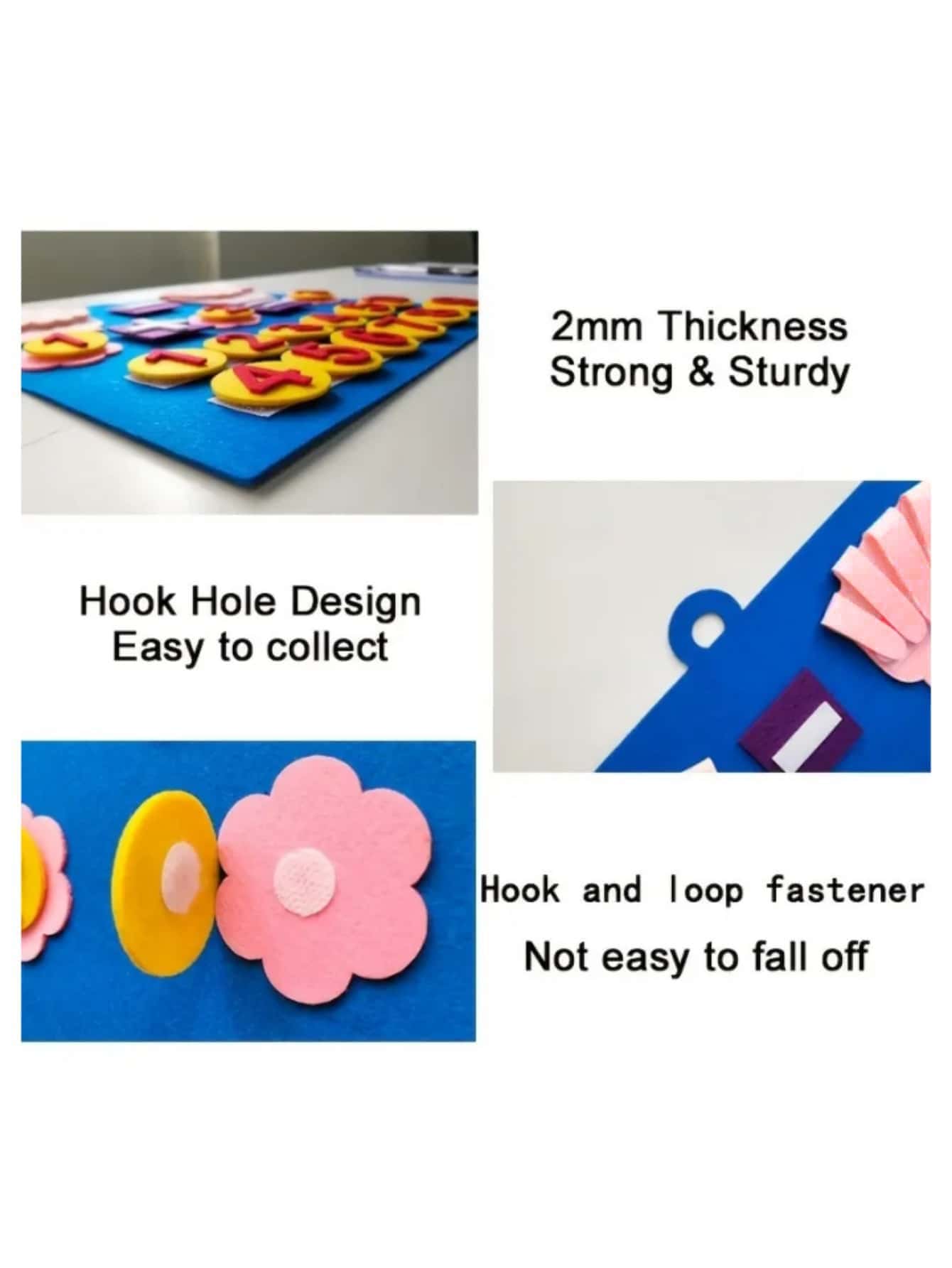 1pc- Felt  Finger Numbers Math Toys, Counting Early Learning Educational Board, For  Teaching Aid,Intellectual Development !