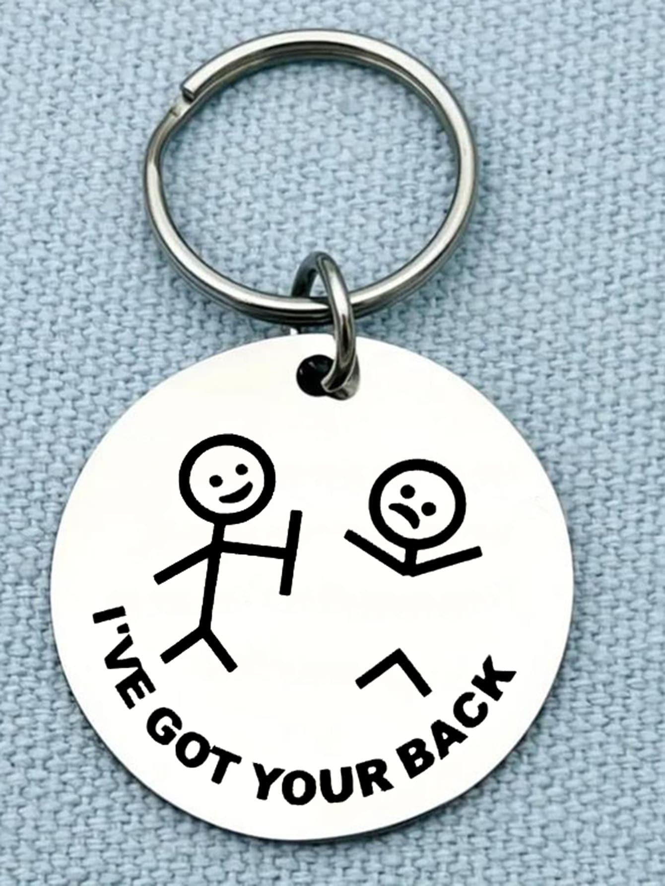 Street I've Got Your Back Funny Best Friend Birthday Keychain Gift For Her Him BFF Brother Sister CoWork Er Christmas Valentine Graduation Gift For Daughter Son Friendship Stocking Stuffers Gift