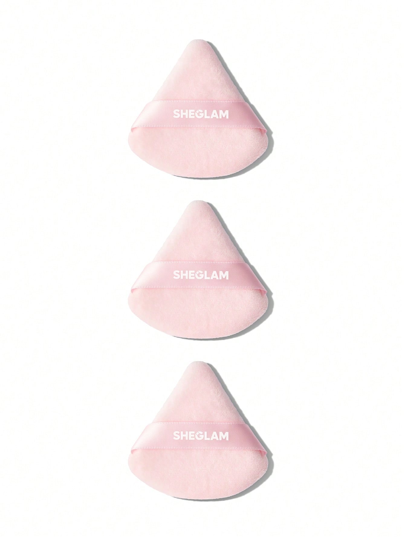 SHEGLAM Powder Puff 1 Pcs Triangle Shaped Makeup Puff Soft Powder Puff Fan Puff Pink Beauty Makeup Tool Black Friday Sale Makeup Puff Sponge Xmas Christmas Gift Winter Y2K