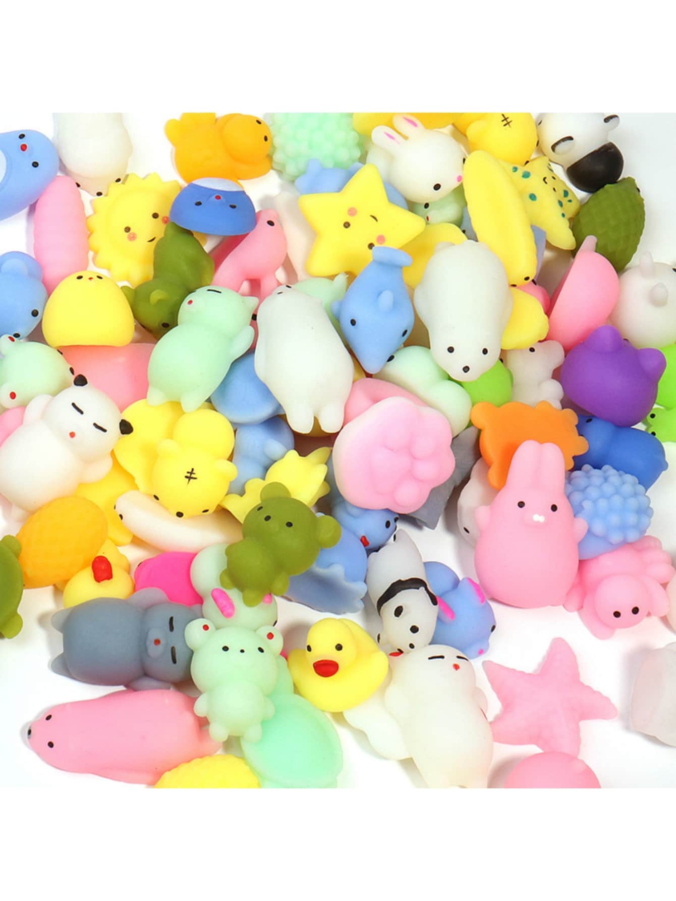 20PCS Random Kawaii Mochi Squishy Toys For Kids Party Favors, Mini Stress Relief Toys,Boys Or Girls Gifts, Holiday Stocking Stuffers PresentSchool, Student,Stationery,School Supplies