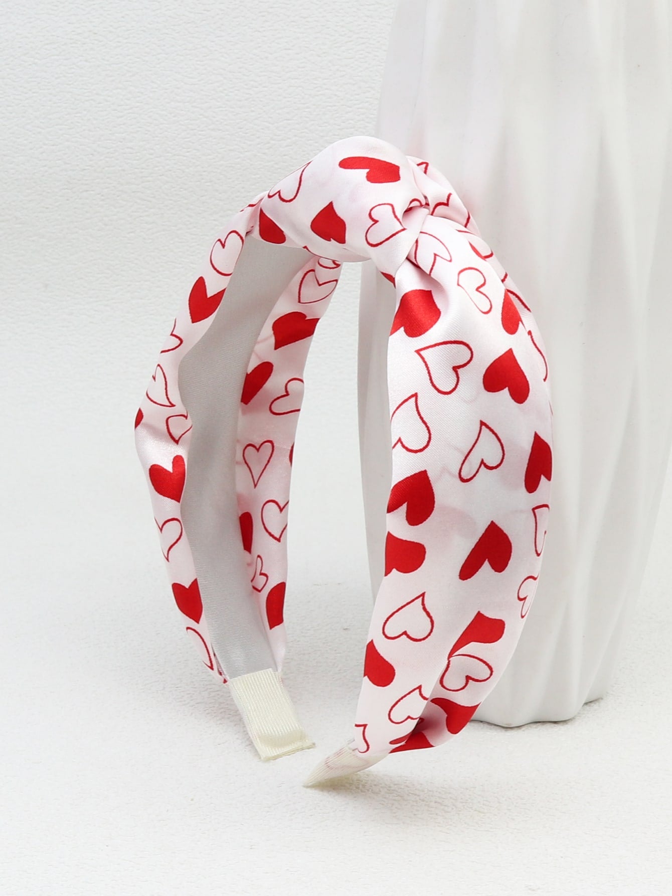 Cute 1pc Women's Heart Knot Hair Hoop, Elegant And Concise, Suitable For Dating Valentine's Day