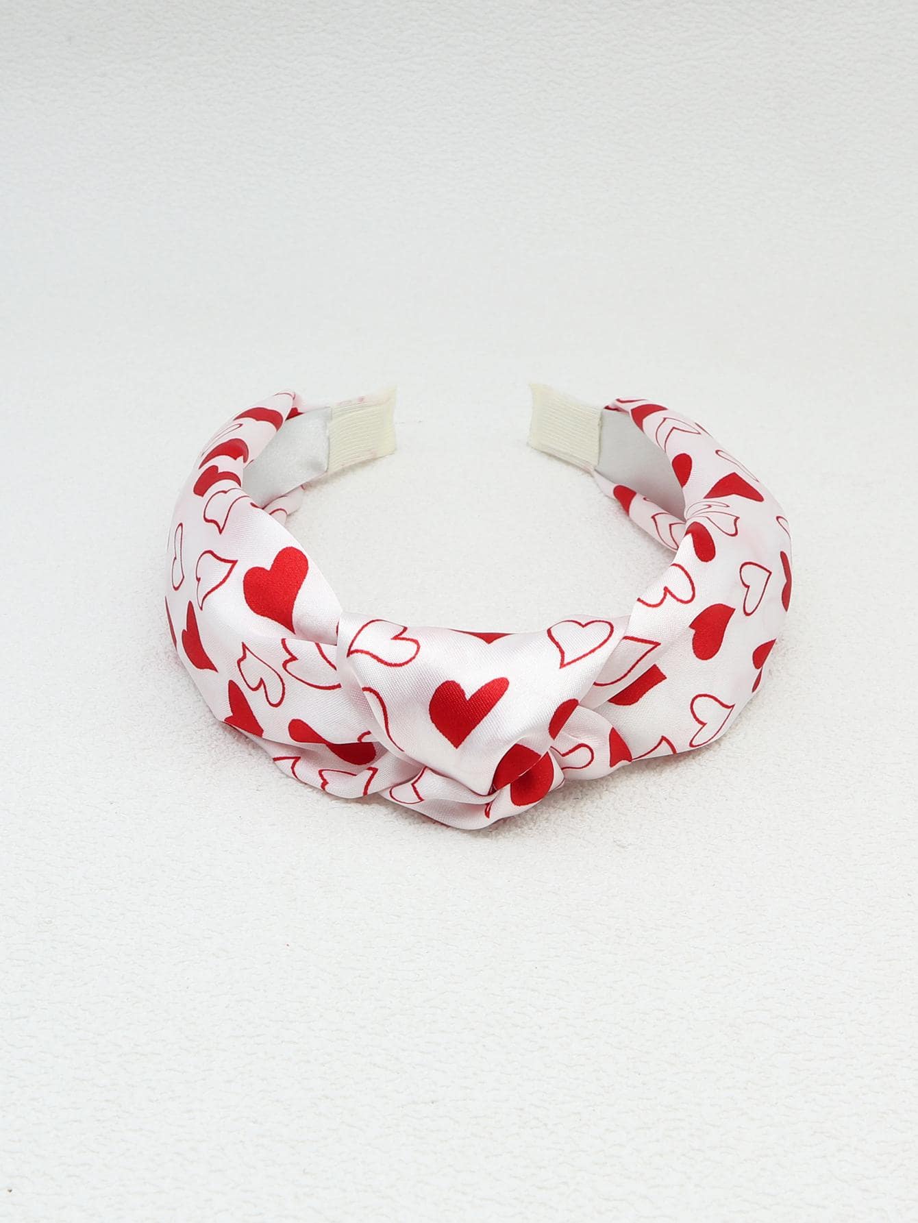 Cute 1pc Women's Heart Knot Hair Hoop, Elegant And Concise, Suitable For Dating Valentine's Day