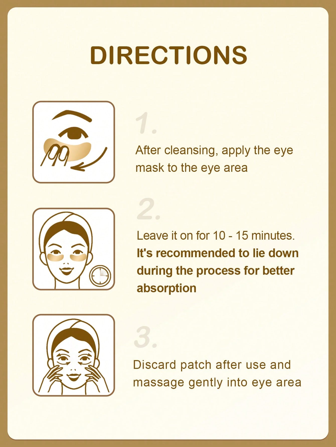 SlowSunday Under Eye Collagen Patches Eye Masks with 24K Gold, Eye Gel Treatment Masks for Puffy Eyes, Eye Pads for Dark Circles, Under Eye Bags, Anti Wrinkle, Moisturizing Improves Elasticity 30 PAIRS