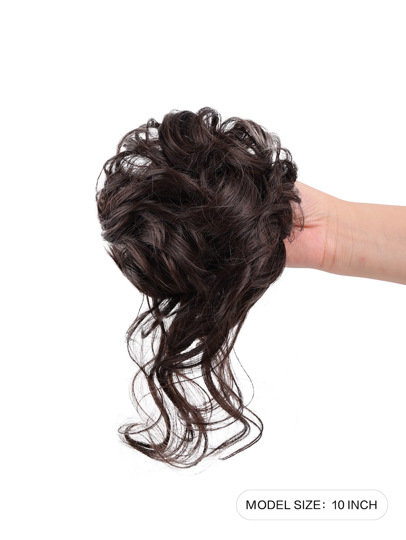 Claw Clip Messy Bun Hair Pieces For Women Tousled Updo Ponytail Synthetic Curly Wavy Bun Hair Extension With Hair Clips