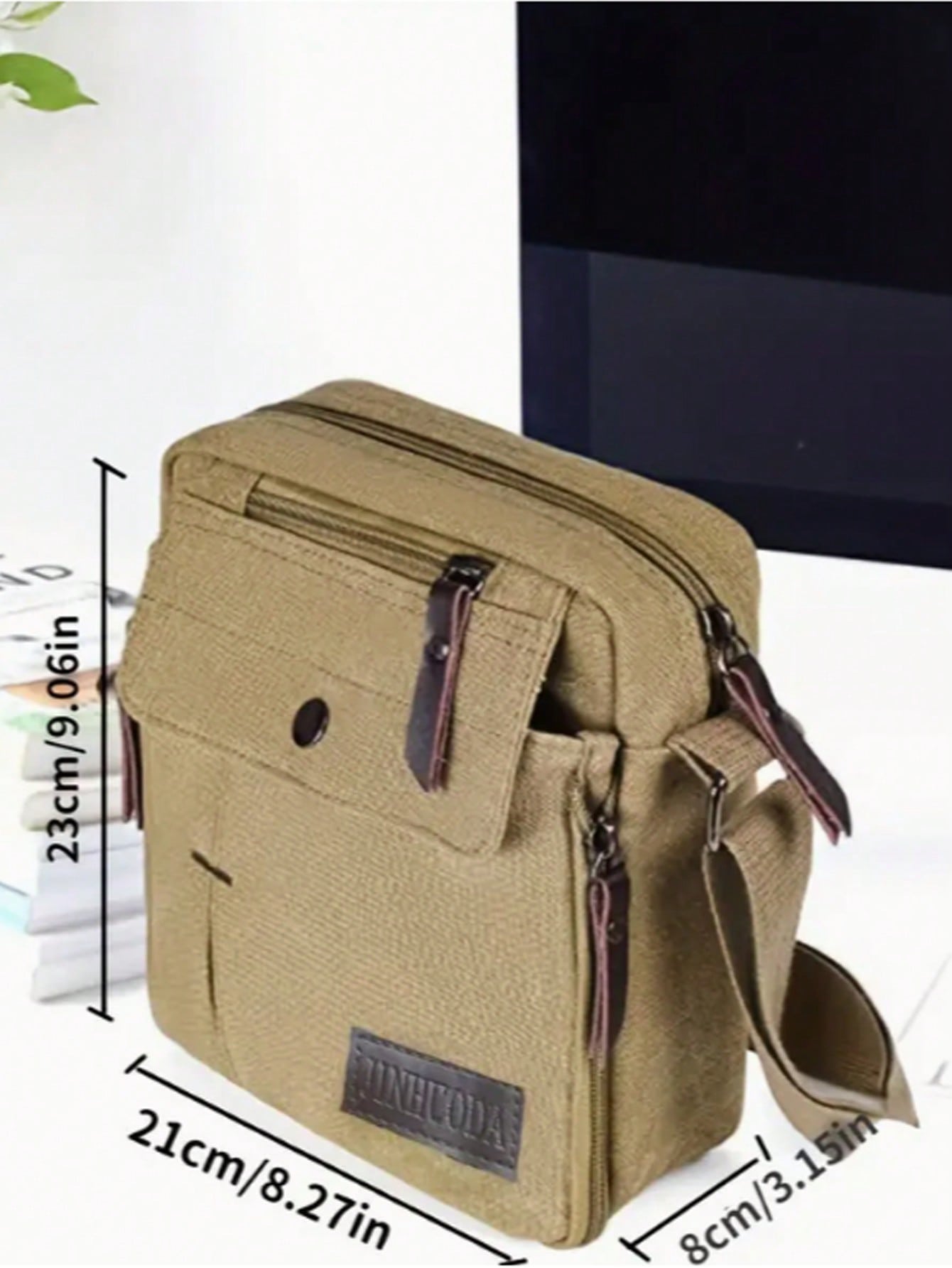 Men's Canvas Messenger Bag: Stylish Shoulder Bag With Multiple Pockets - Perfect For Outdoor Travel! Crossbody Bag Sling Bag Side Bag Square Bag For Holiday Travel Essentials School Bag For Man Bag Cross Body Bag Side Bag Students School Supplies Fall Ba