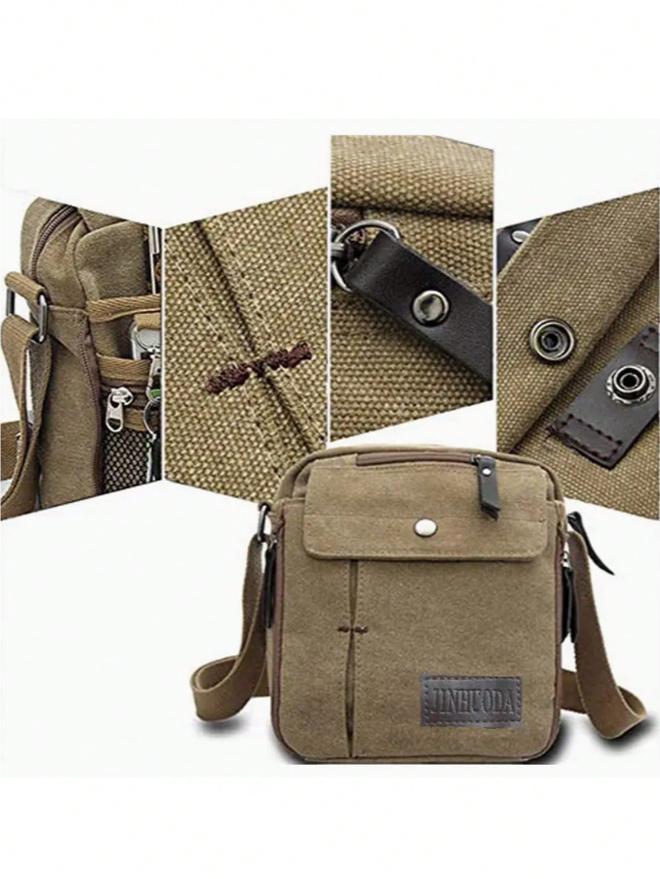 Men's Canvas Messenger Bag: Stylish Shoulder Bag With Multiple Pockets - Perfect For Outdoor Travel! Crossbody Bag Sling Bag Side Bag Square Bag For Holiday Travel Essentials School Bag For Man Bag Cross Body Bag Side Bag Students School Supplies Fall Ba