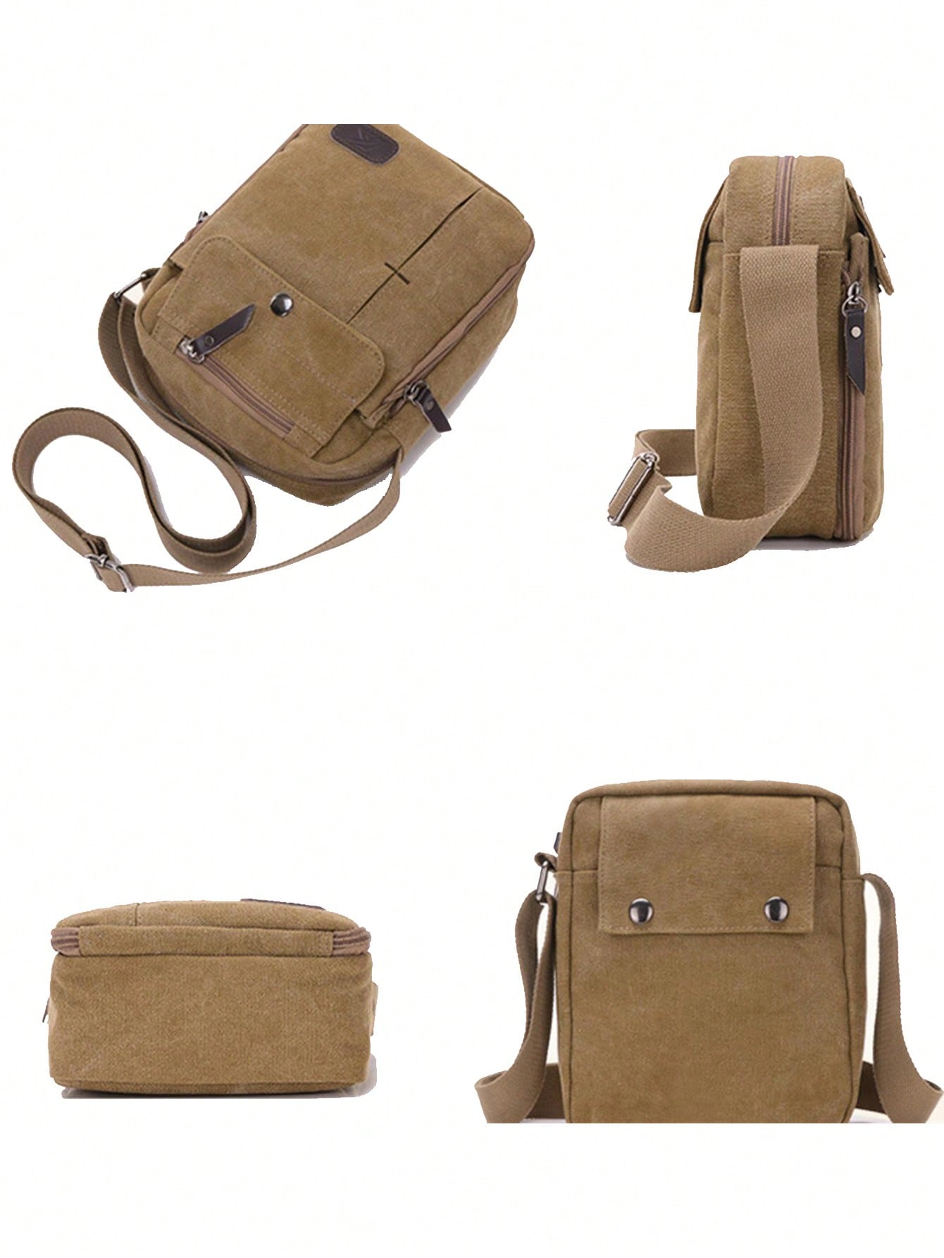 Men's Canvas Messenger Bag: Stylish Shoulder Bag With Multiple Pockets - Perfect For Outdoor Travel! Crossbody Bag Sling Bag Side Bag Square Bag For Holiday Travel Essentials School Bag For Man Bag Cross Body Bag Side Bag Students School Supplies Fall Ba