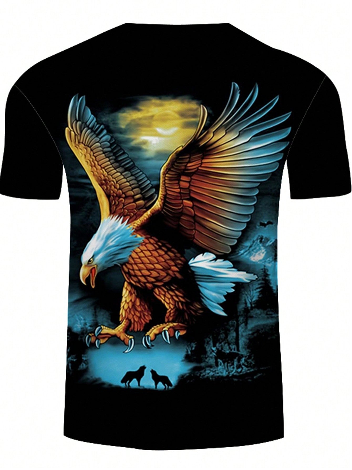 Men Plus Eagle Print Tee