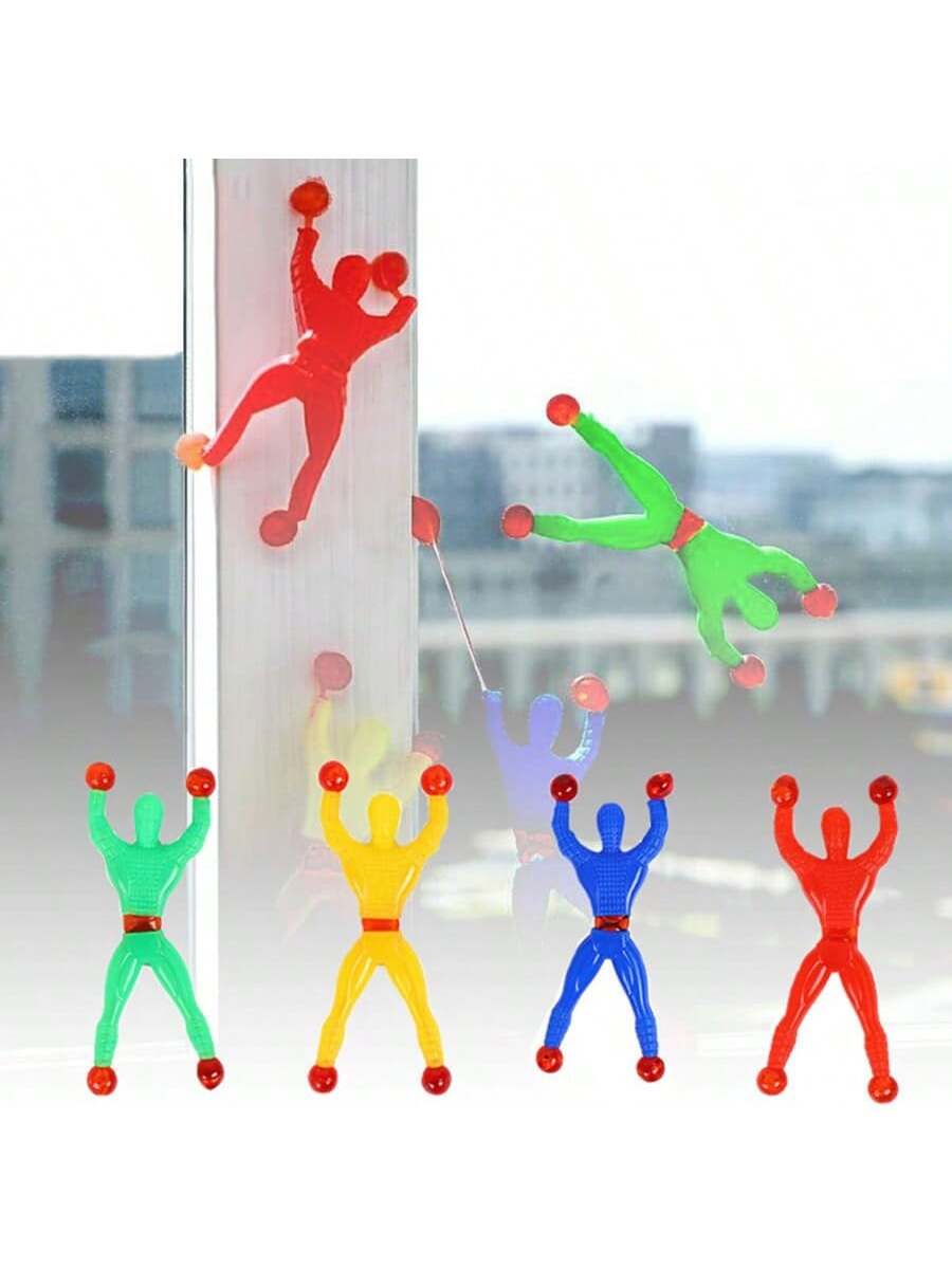 5-20pcs Color Random Funny Sticky Wall Climbing Men Toys For Adults Plastic Climbing Flip Man Attractive Classic Gift Novelty Toy