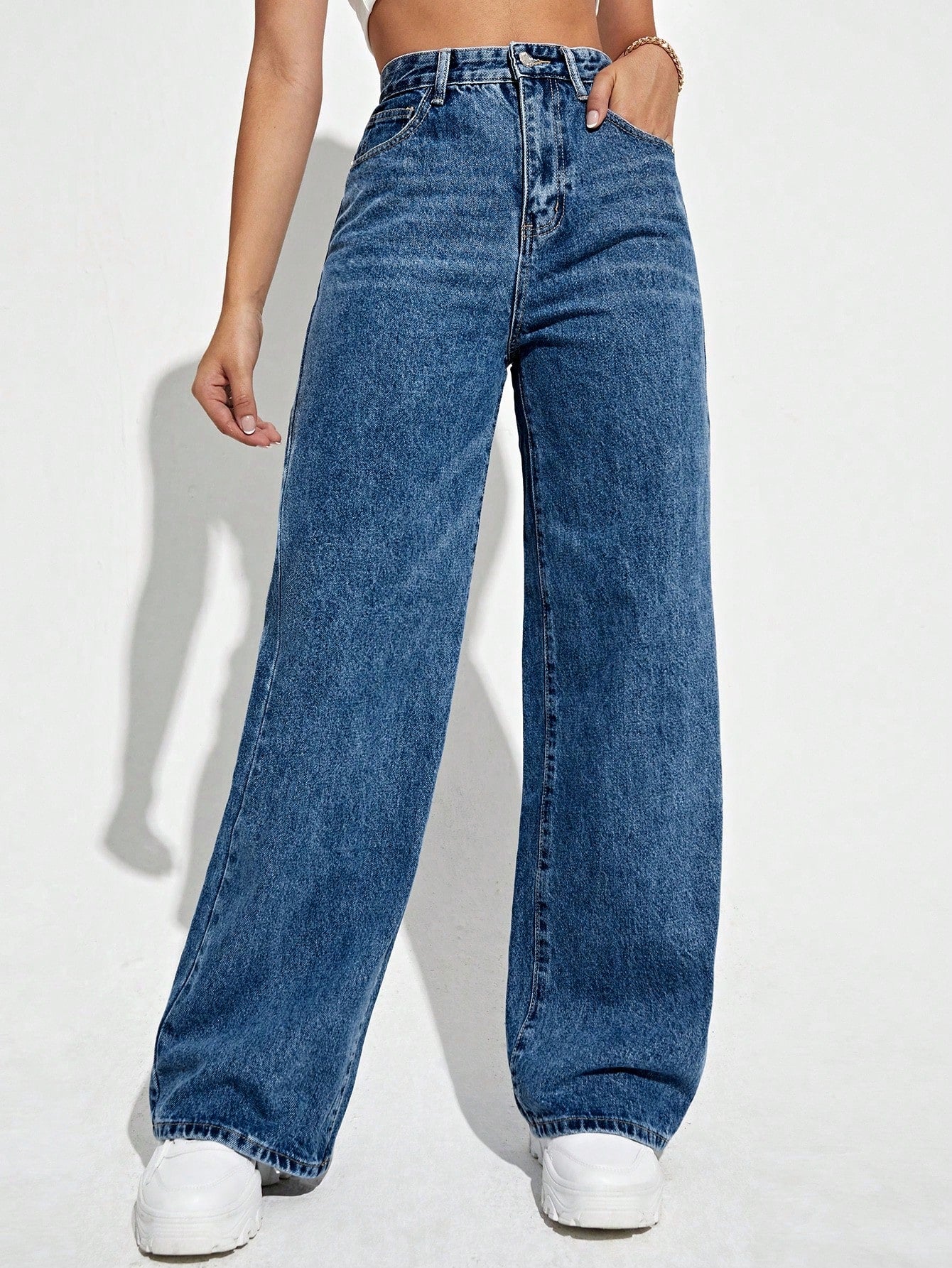 High Waist Wide Leg Jeans