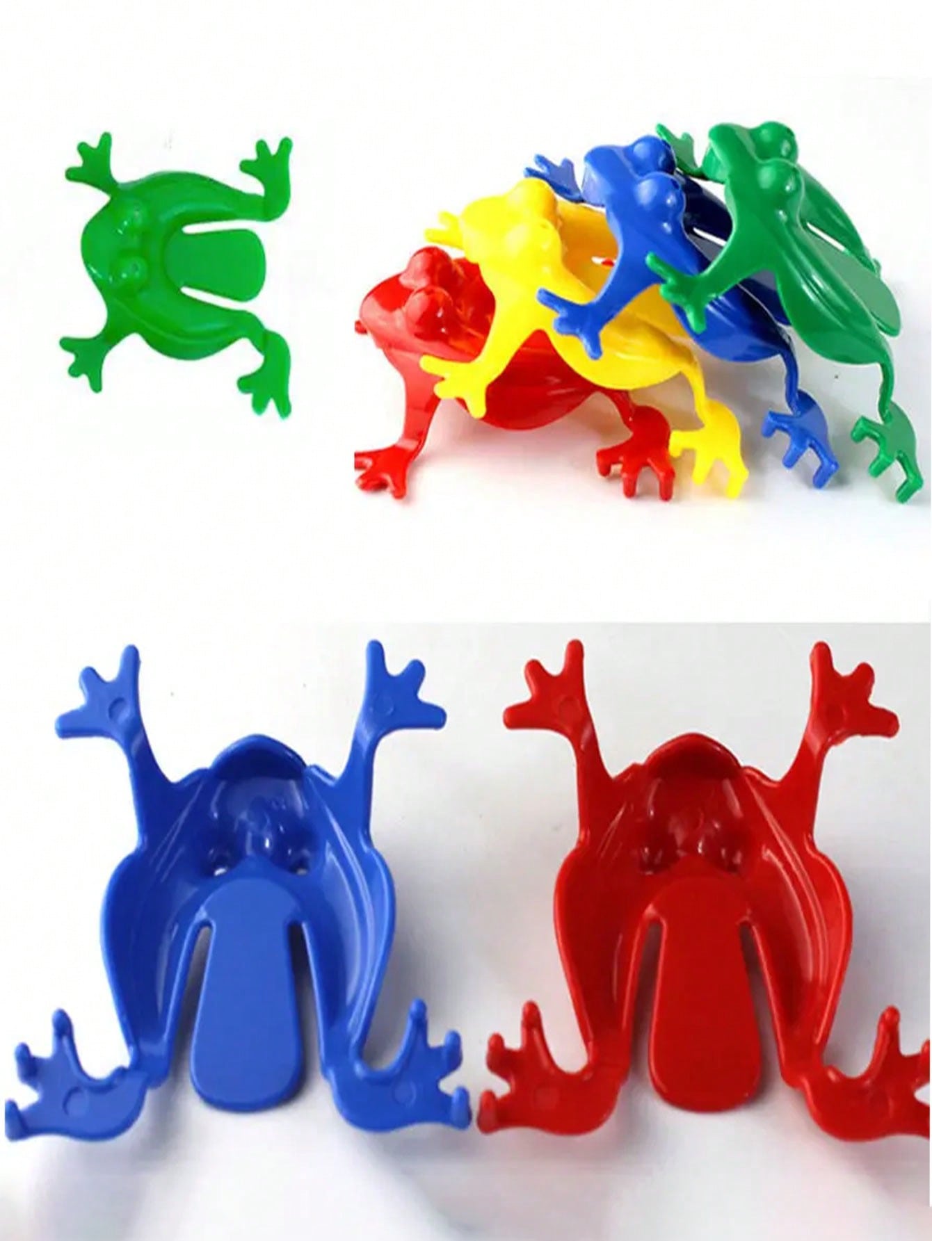 20pcs Random Color Mini Jumping Jump Frog Stress Relieving Toy,Christmas