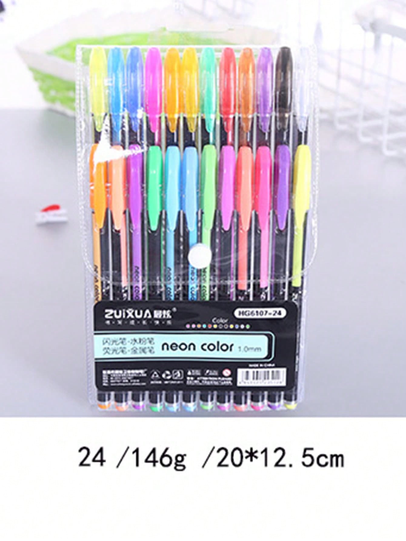 12-60pcs/set Colorful Ballpoint Pens, 1.0mm Point Neutral Art Bullet Journaling Pens