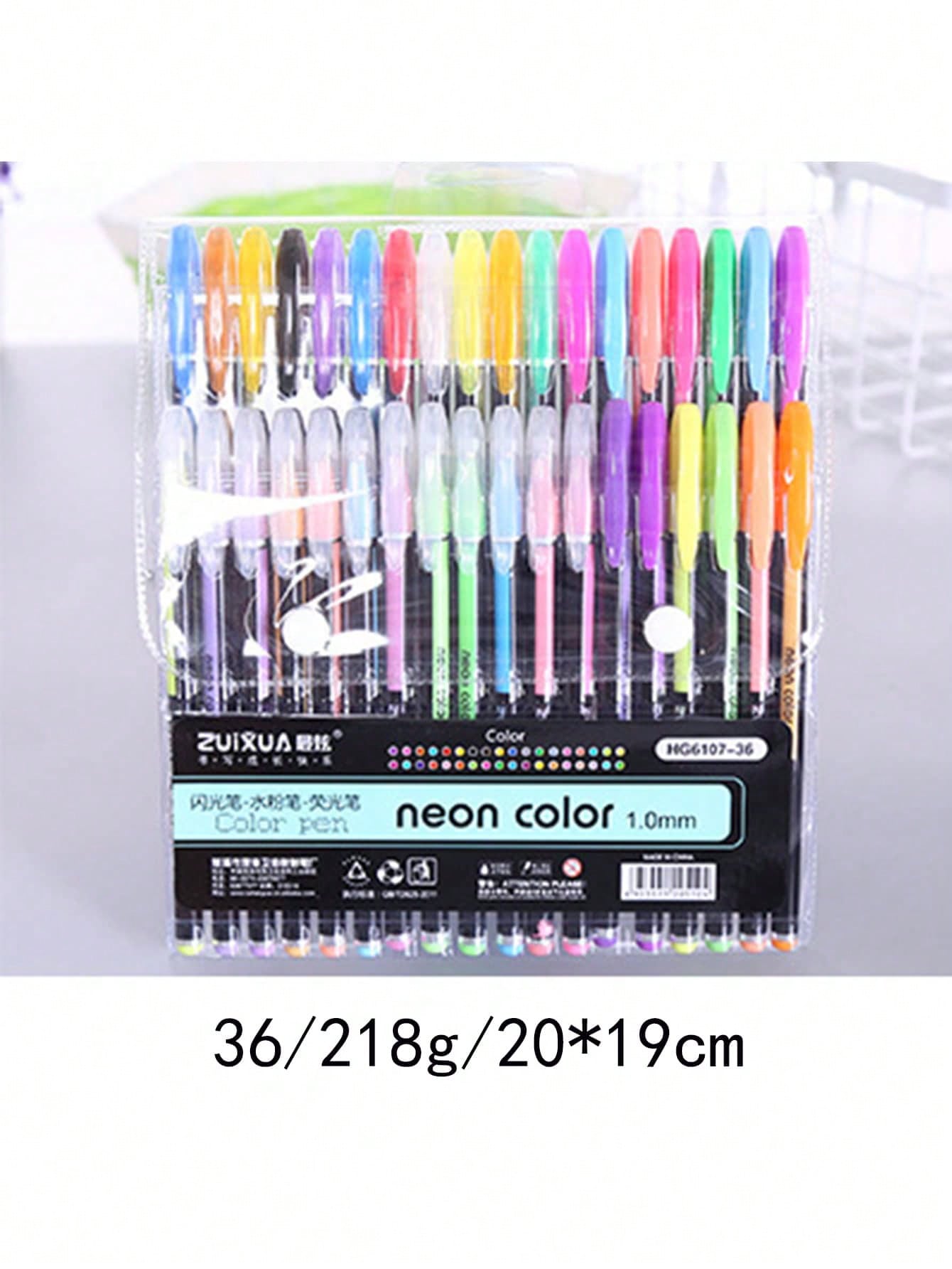 12-60pcs/set Colorful Ballpoint Pens, 1.0mm Point Neutral Art Bullet Journaling Pens