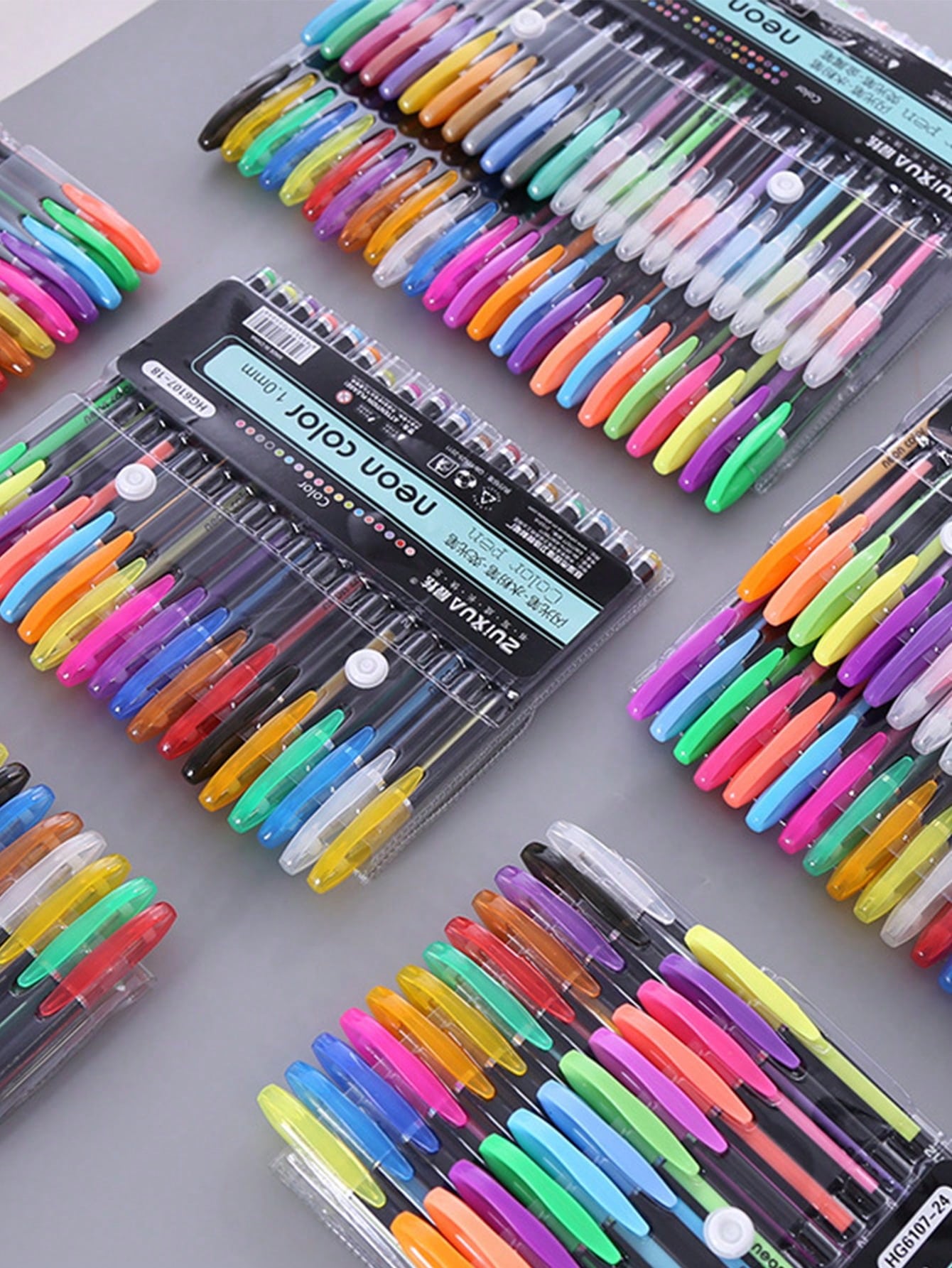 12-60pcs/set Colorful Ballpoint Pens, 1.0mm Point Neutral Art Bullet Journaling Pens