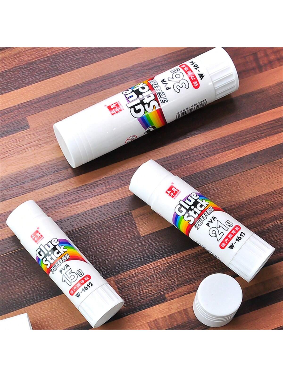 WUQIANNIAN [WQN] 3 Formaldehyde Free Quick Drying, Glue Sticks, Solid Adhesive Office Supplies, Adhesive Paper, High Viscosity Process Supplies, School Supplies -9g-15g-21g-36g