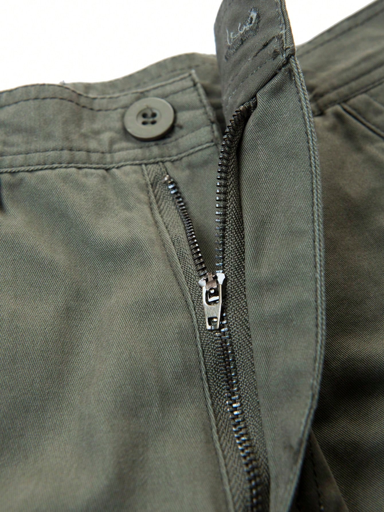 Men Flap Pocket Cargo Shorts Without Belt