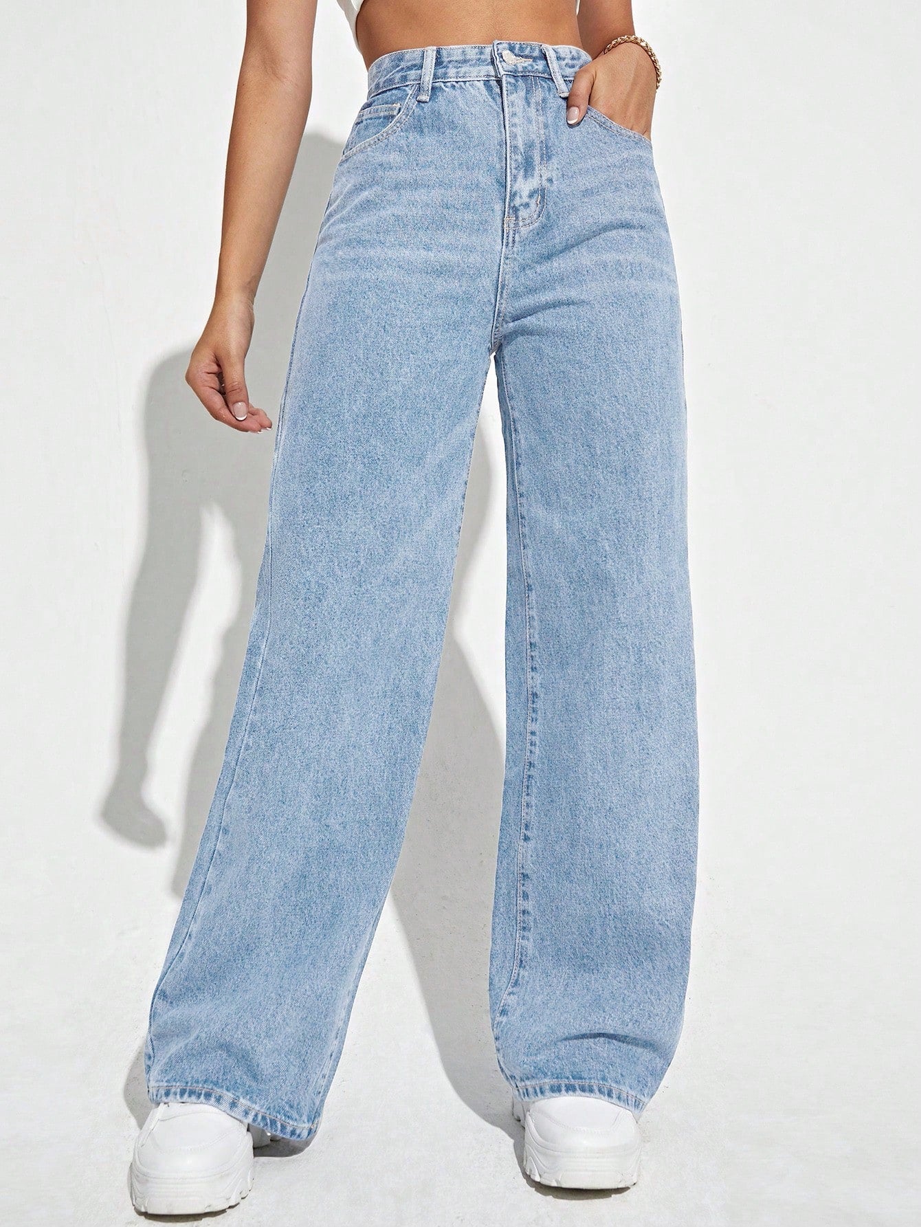 High Waist Wide Leg Jeans