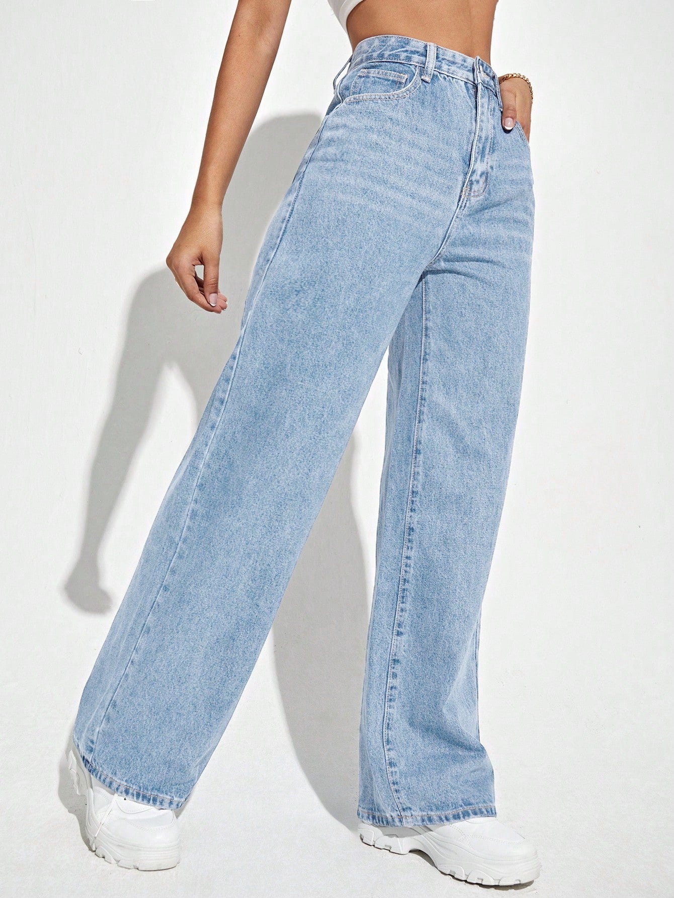 High Waist Wide Leg Jeans