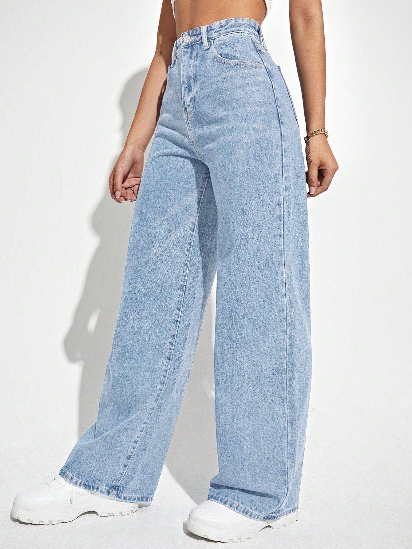 High Waist Wide Leg Jeans