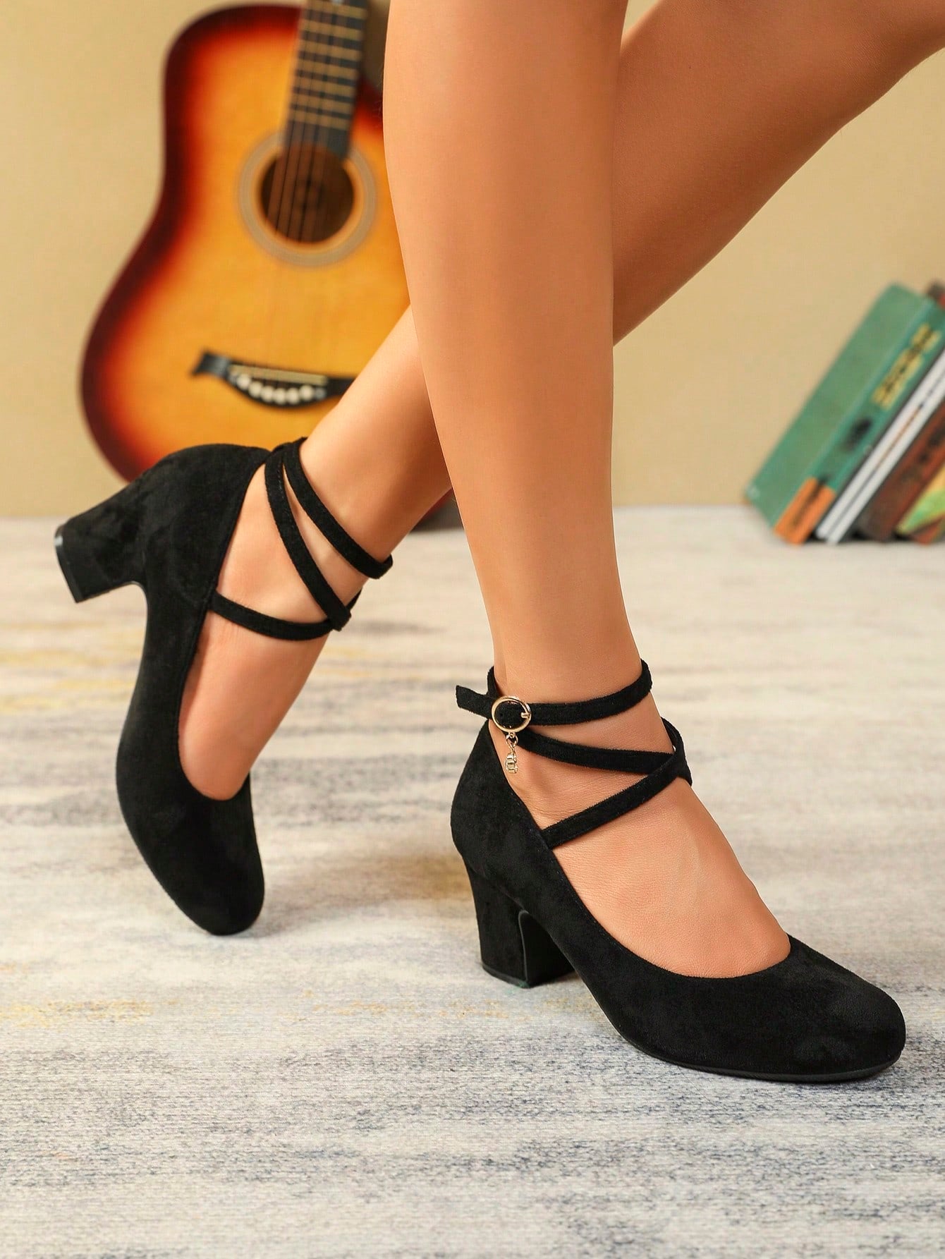 Women's Spring Autumn European & American Style Bow Tie Mary Jane Platform Heels, Round Toe Party Pumps