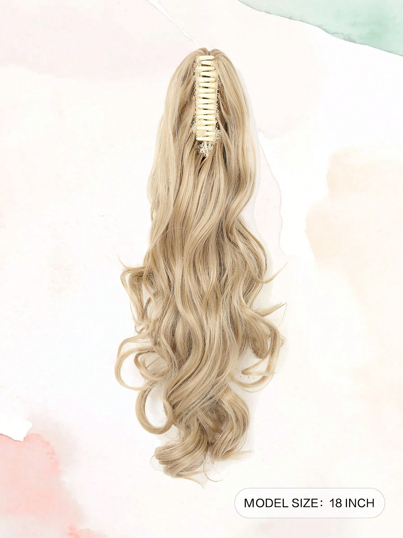 Claw Clip Ponytail Extension Curly Wavy  Clip in  Long Ponytails Hair  Extensions Synthetic  Hairpiece for Women